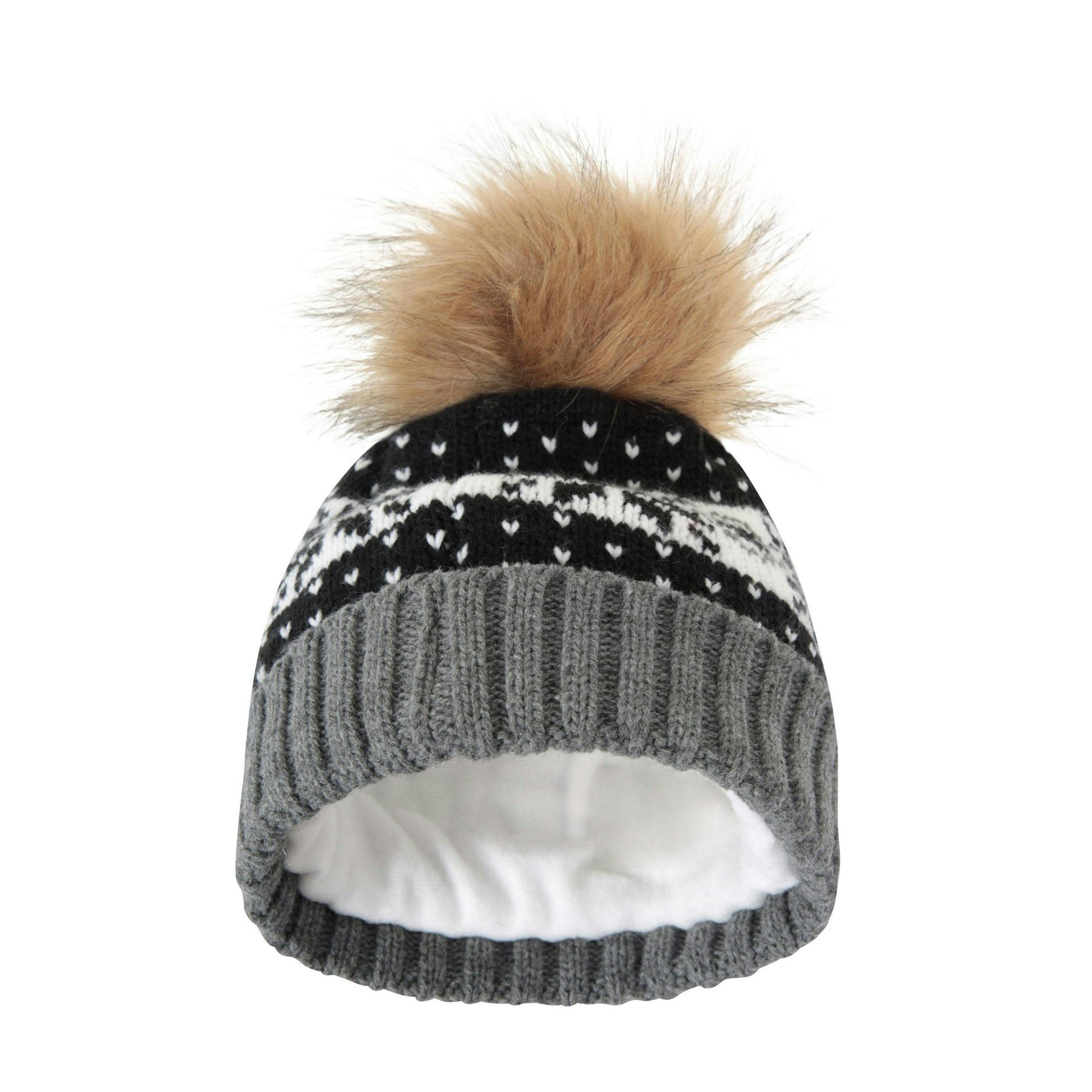 Mountain Warehouse Womens/Ladies Fair Isle Pom Pom Beanie , view 5 of 6