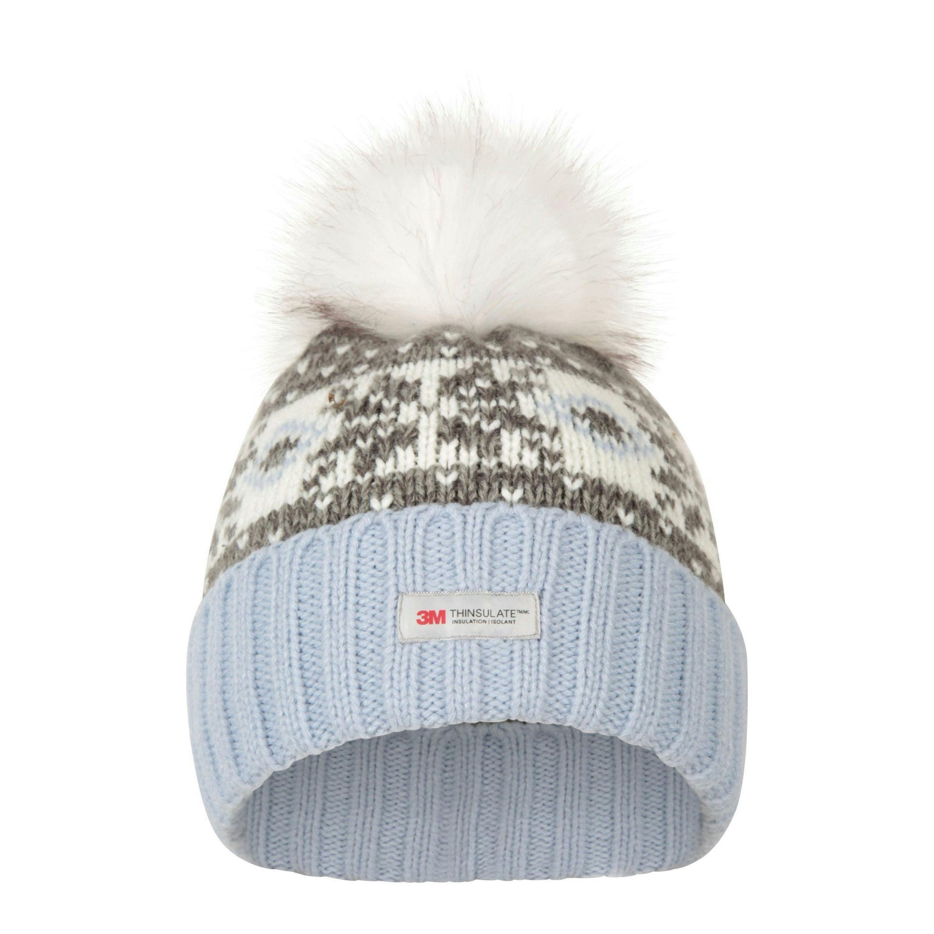 Mountain Warehouse Womens/Ladies Fair Isle Pom Pom Beanie , view 6 of 6