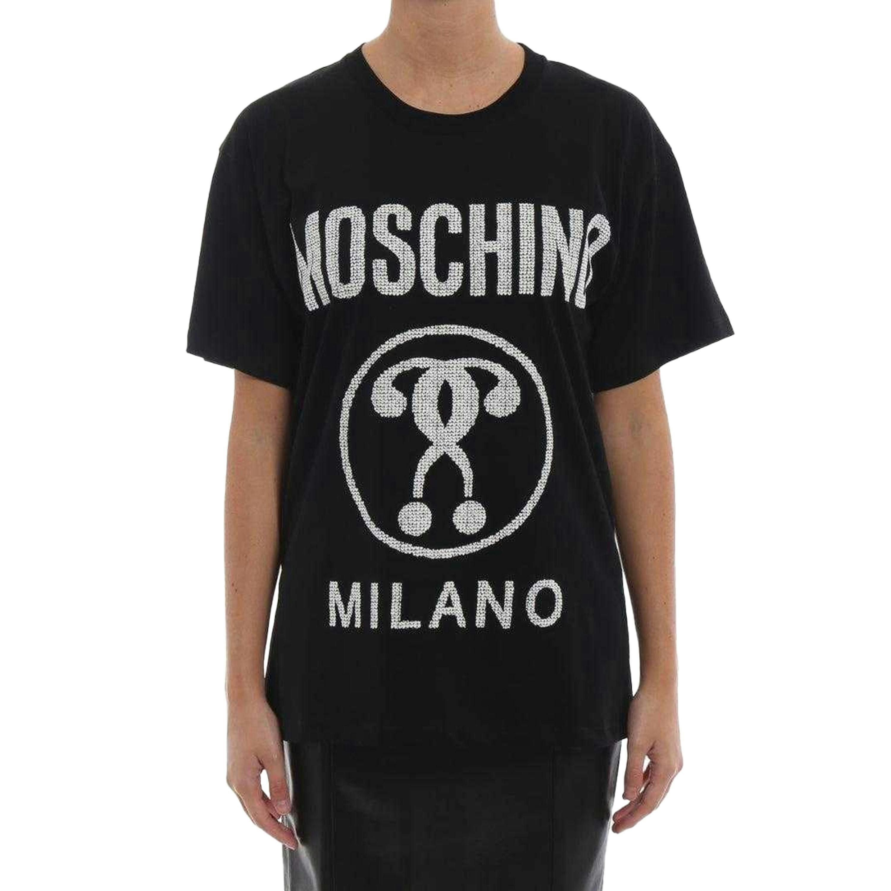 Moschino Mens Question Mark Logo T-Shirt , view 3 of 4