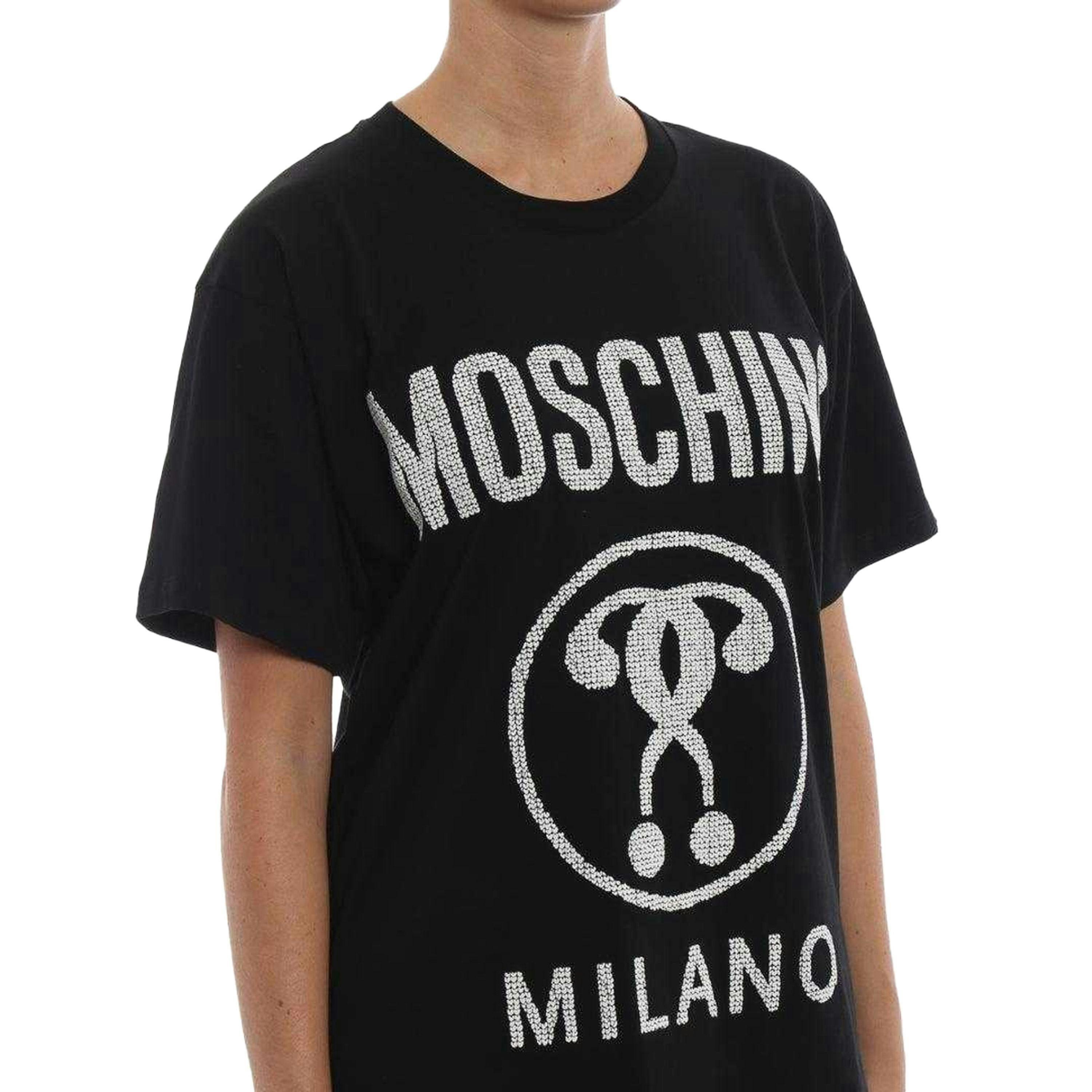 Moschino Mens Question Mark Logo T-Shirt , view 4 of 4