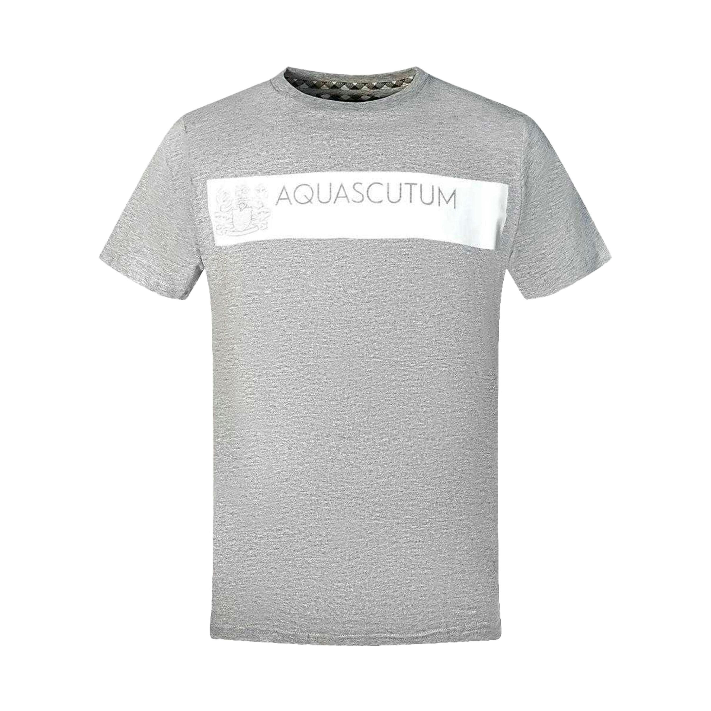 Aquascutum Mens Block Logo T-Shirt , view 1 of 2
