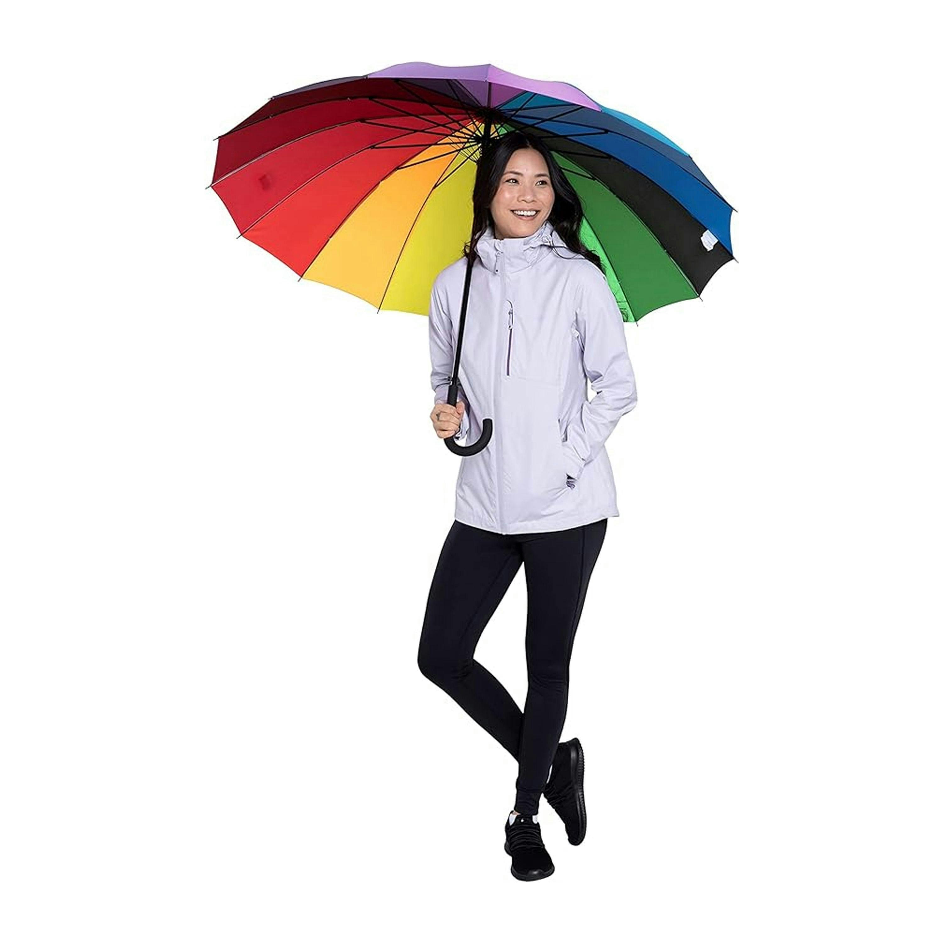 Mountain Warehouse Rainbow Stick Umbrella , view 5 of 5