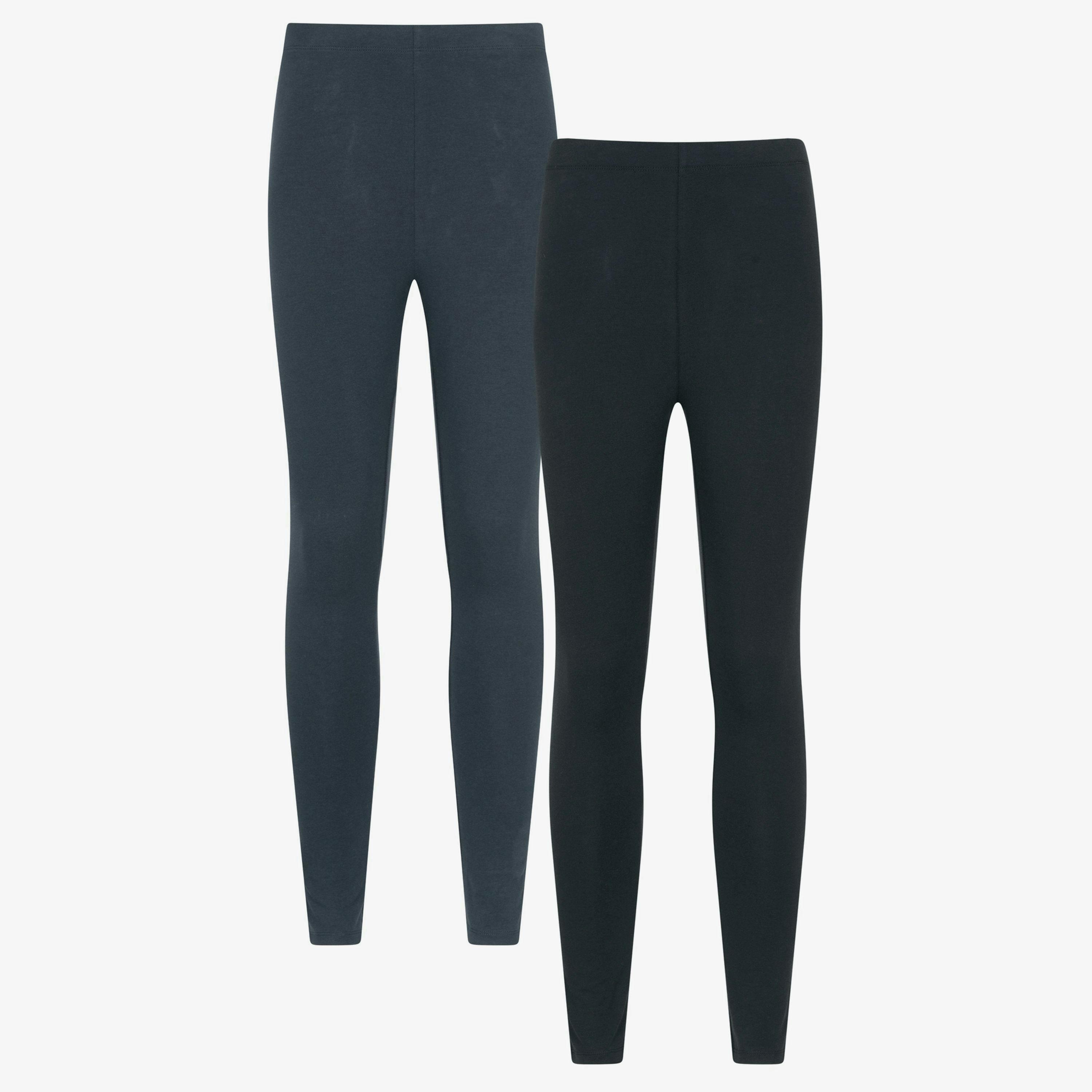 Mountain Warehouse Womens/Ladies Cotton Blend Midweight Leggings (Pack of 2) , view 1 of 1