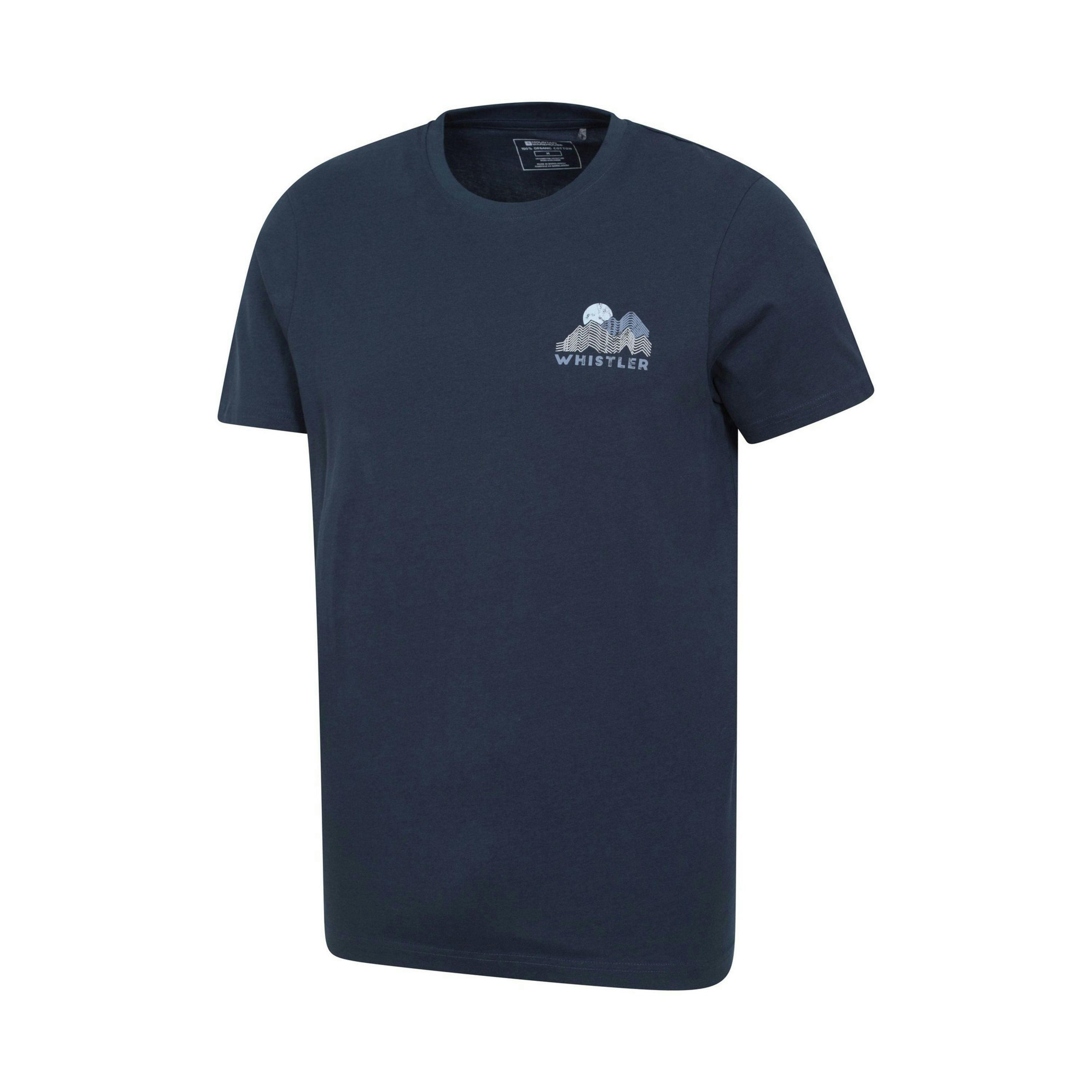 Mountain Warehouse Mens Whistler Graphic Short-Sleeved T-Shirt , view 3 of 4