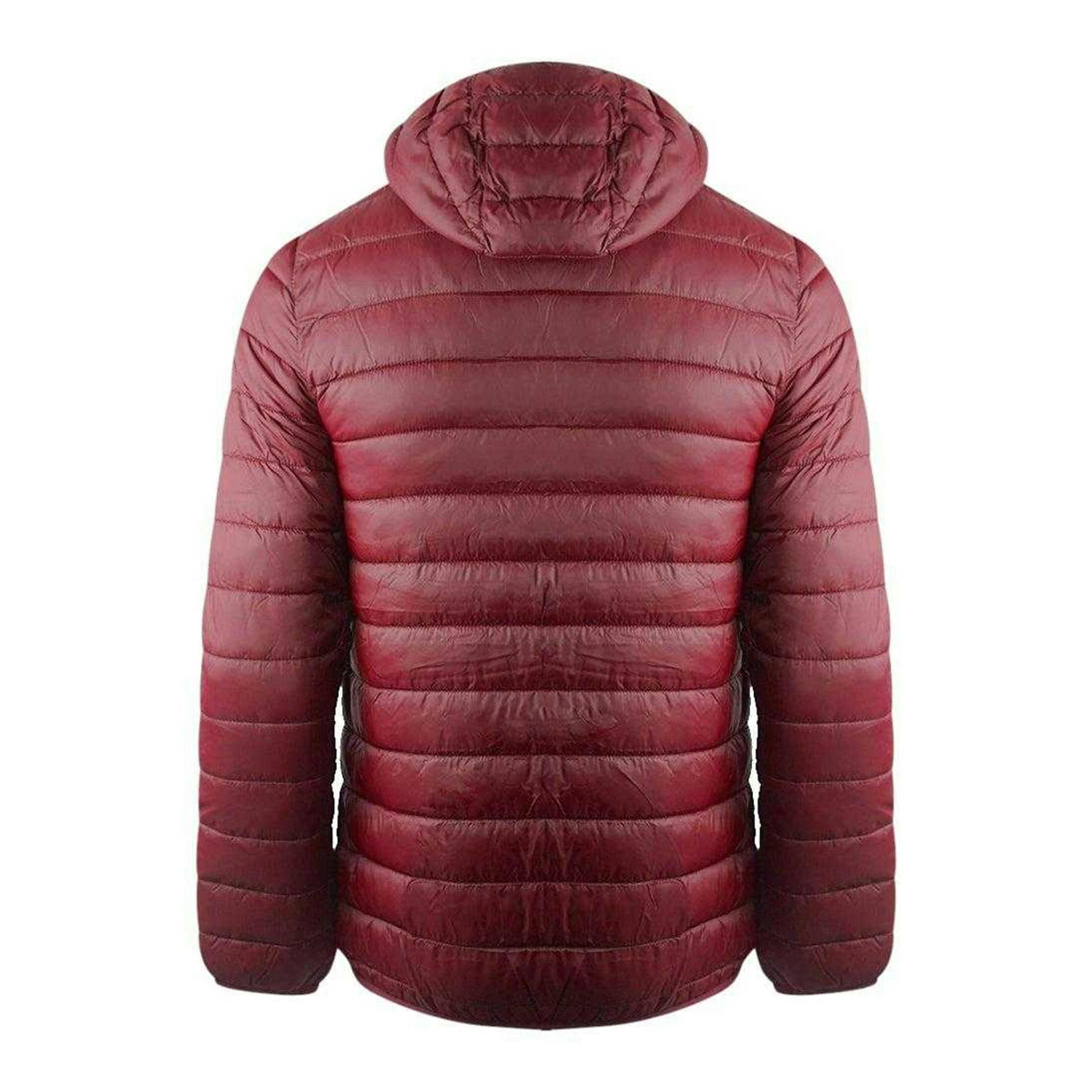 Aquascutum Mens Bordeaux London Logo Hooded Jacket , view 2 of 2