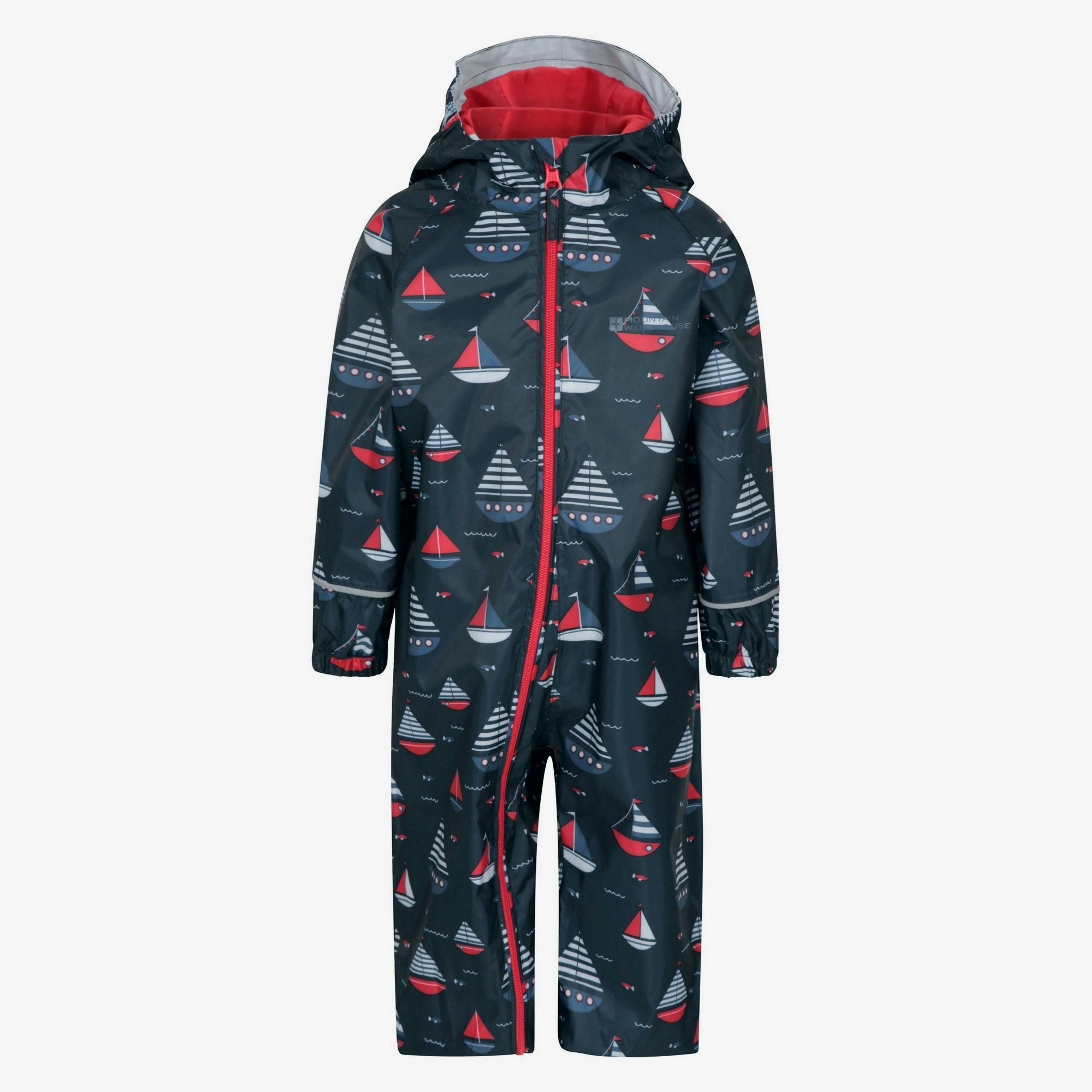 Mountain Warehouse Childrens/Kids Puddle Printed Waterproof Rain Suit , view 1 of 1