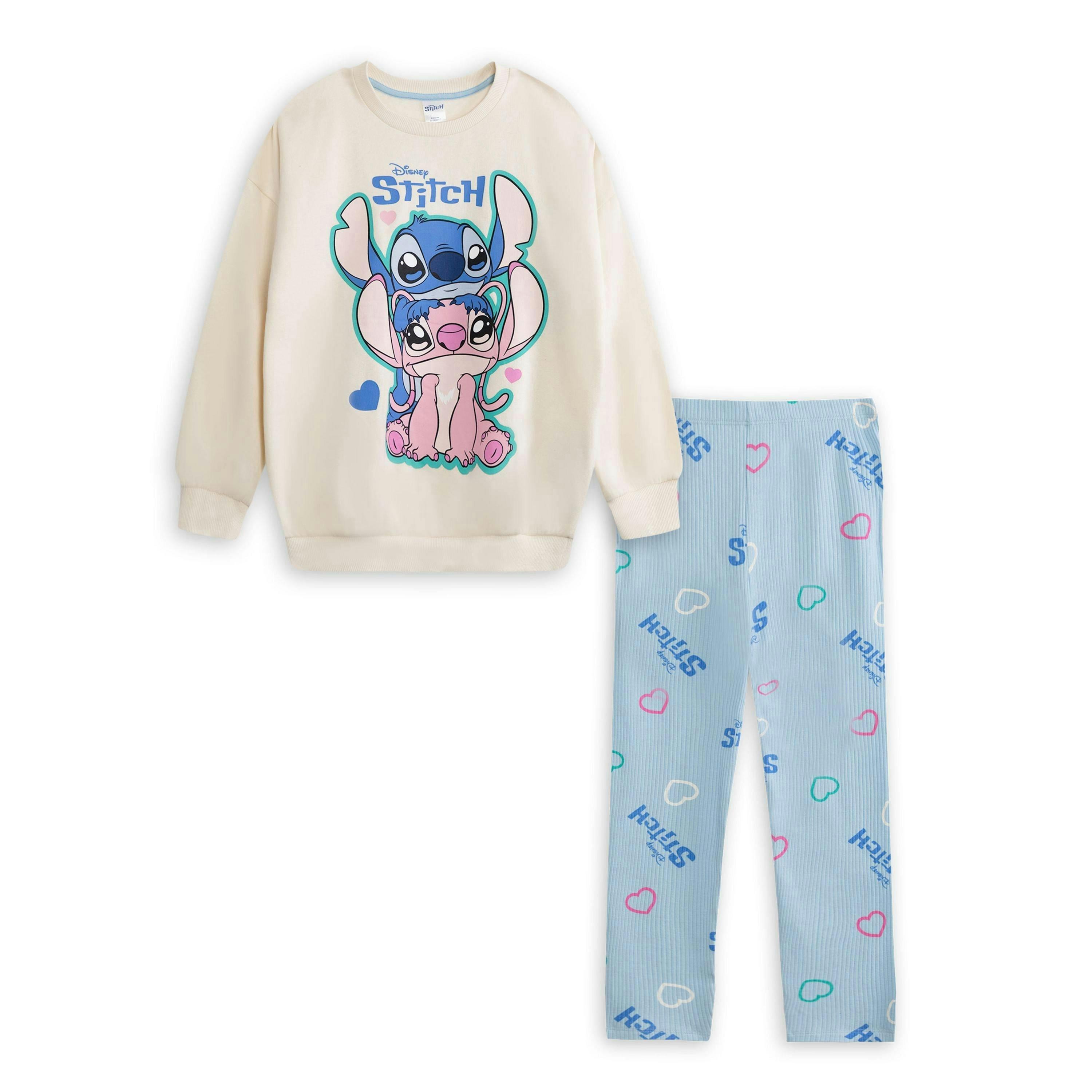 Disney Girls Multicoloured Stitch Sweatshirt and Joggers Set by Vanilla Underground , view 1 of 1