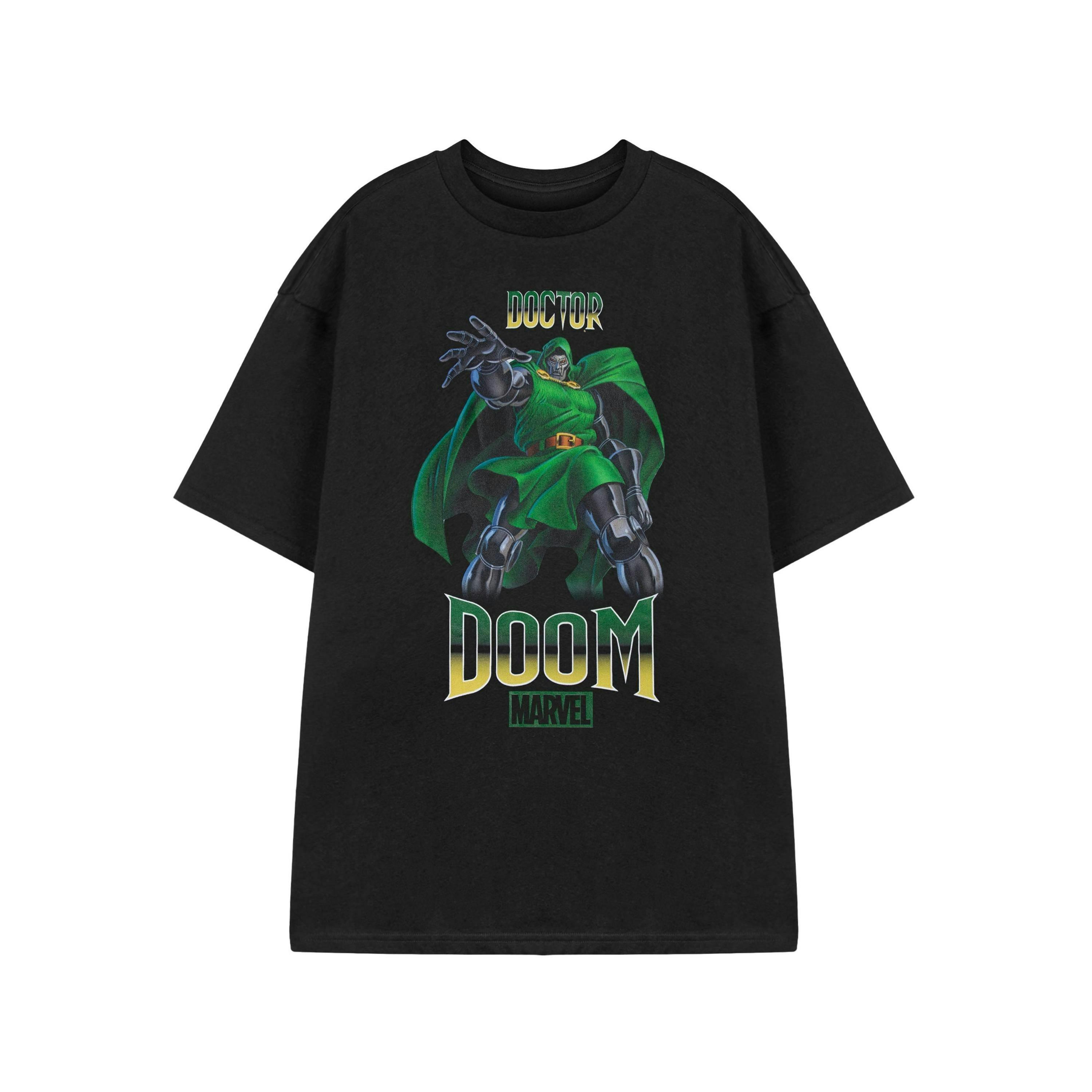 Marvel Mens Black Dr Doom Short Sleeved T-Shirt by Vanilla Underground , view 1 of 1