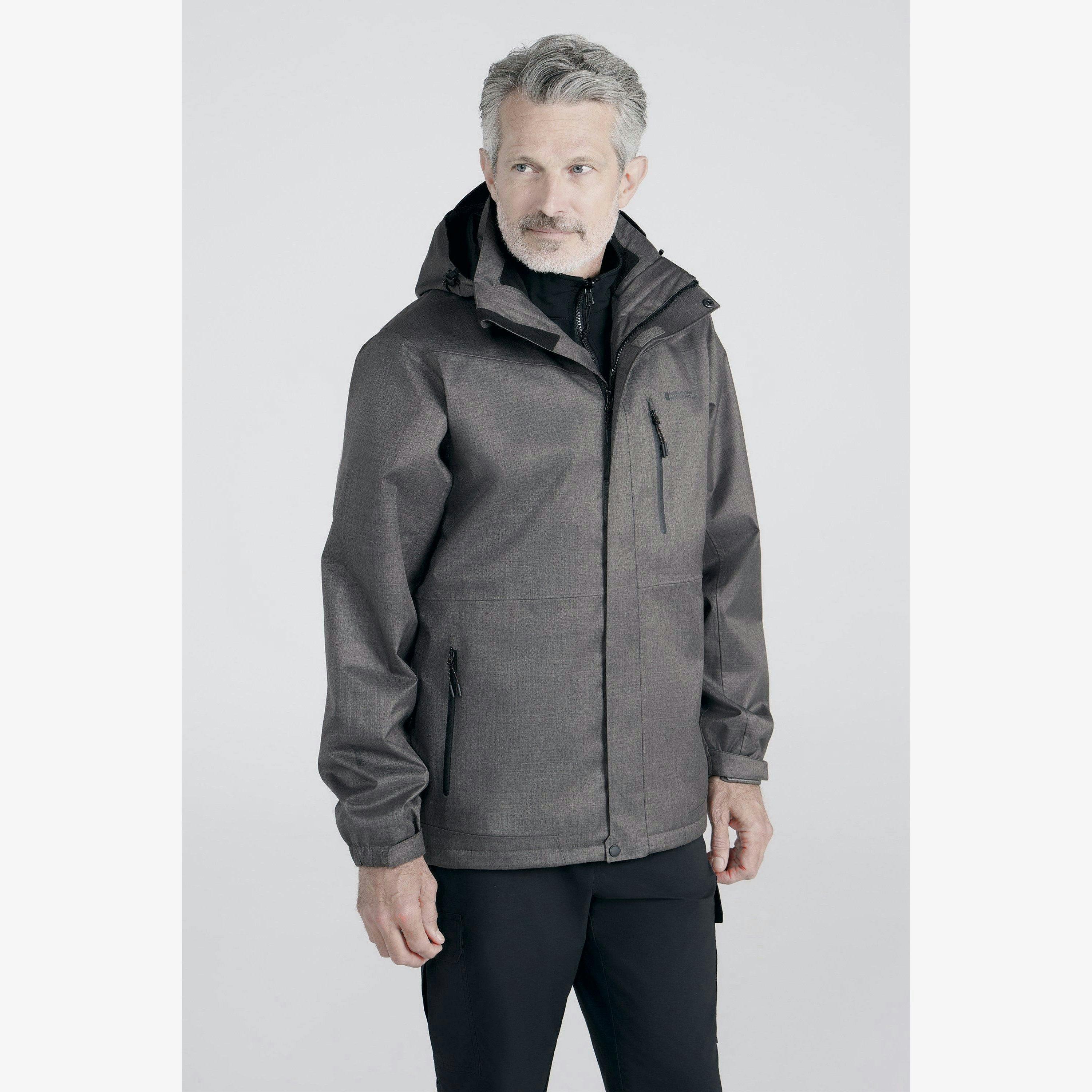 Mountain Warehouse Mens Bracken Extreme 3 in 1 Waterproof Jacket , view 1 of 1