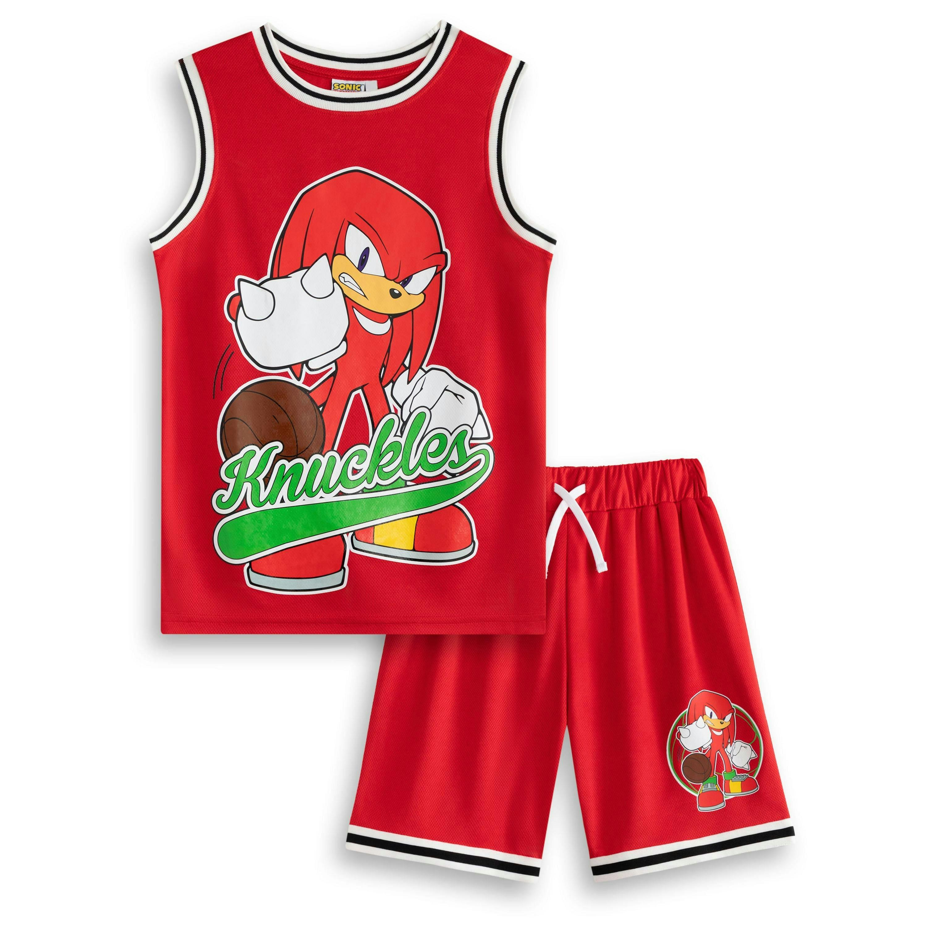 Sonic the Hedgehog Boys Red Knuckles 2 Piece Basketball Set by Vanilla Underground , view 1 of 1