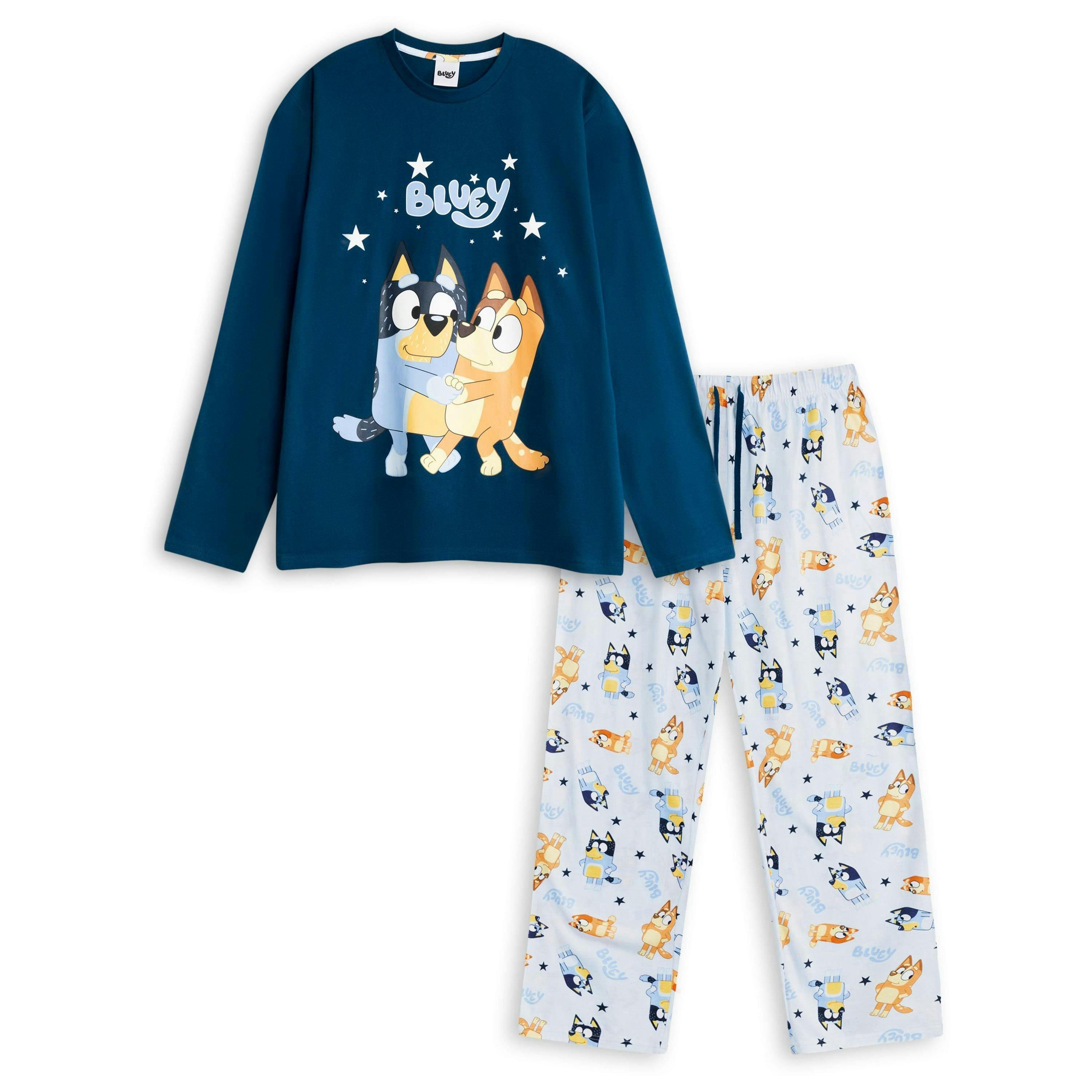 Bluey Womens Multicoloured Family Long Sleeve Long Leg Pyjama Set by Vanilla Underground , view 1 of 1