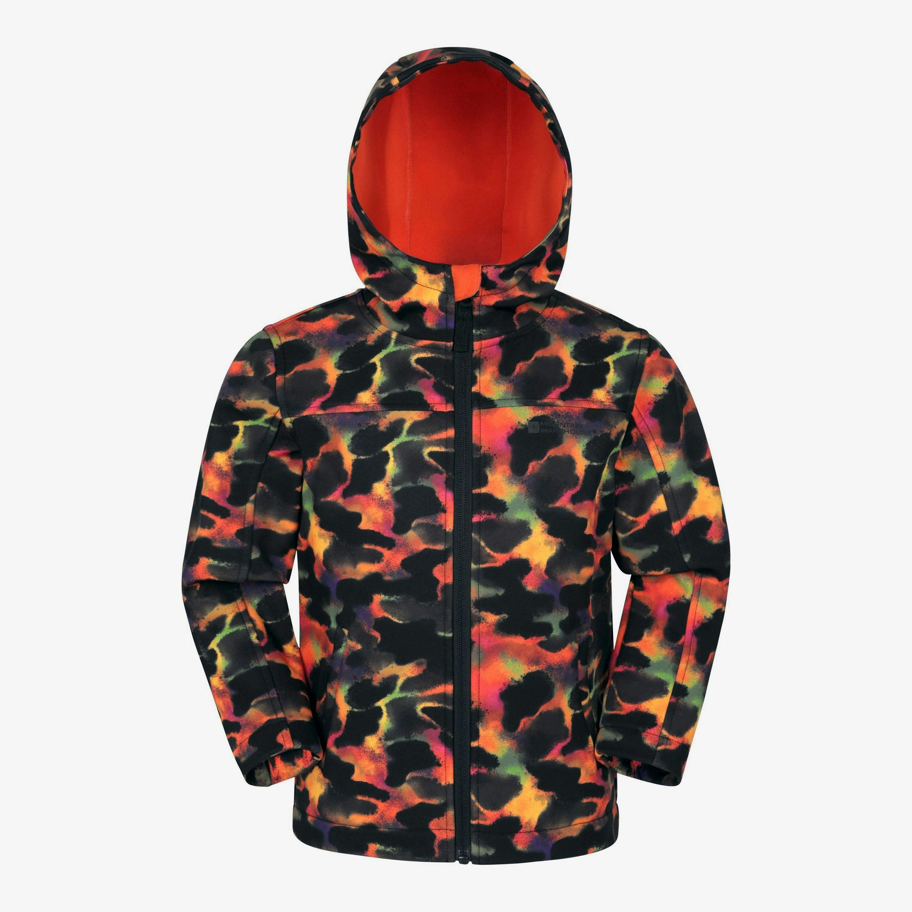 Mountain Warehouse Childrens/Kids Exodus II Camouflage Water Resistant Soft Shell Jacket , view 1 of 1