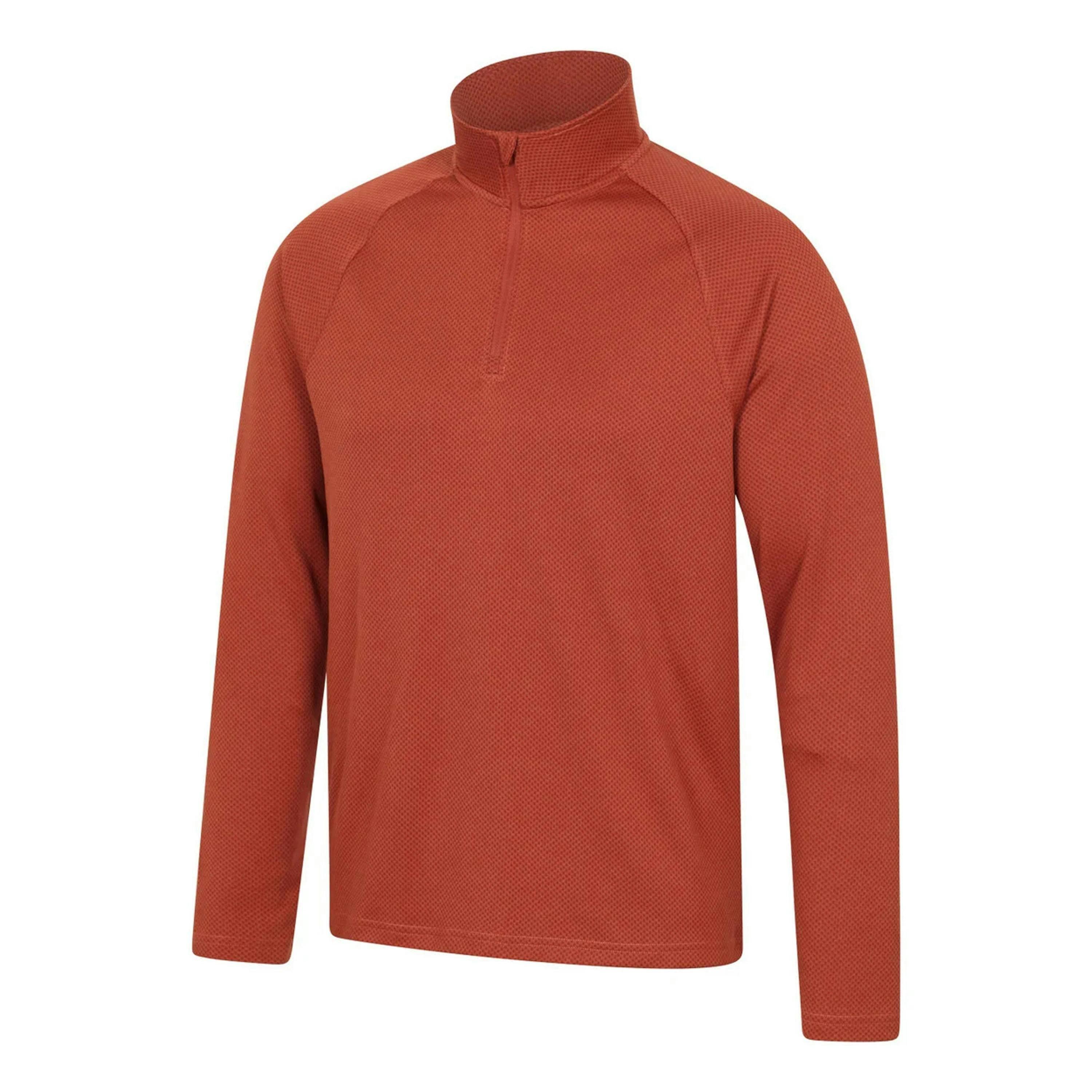 Mountain Warehouse Mens Spin Textured Half Zip Sweatshirt , view 3 of 3