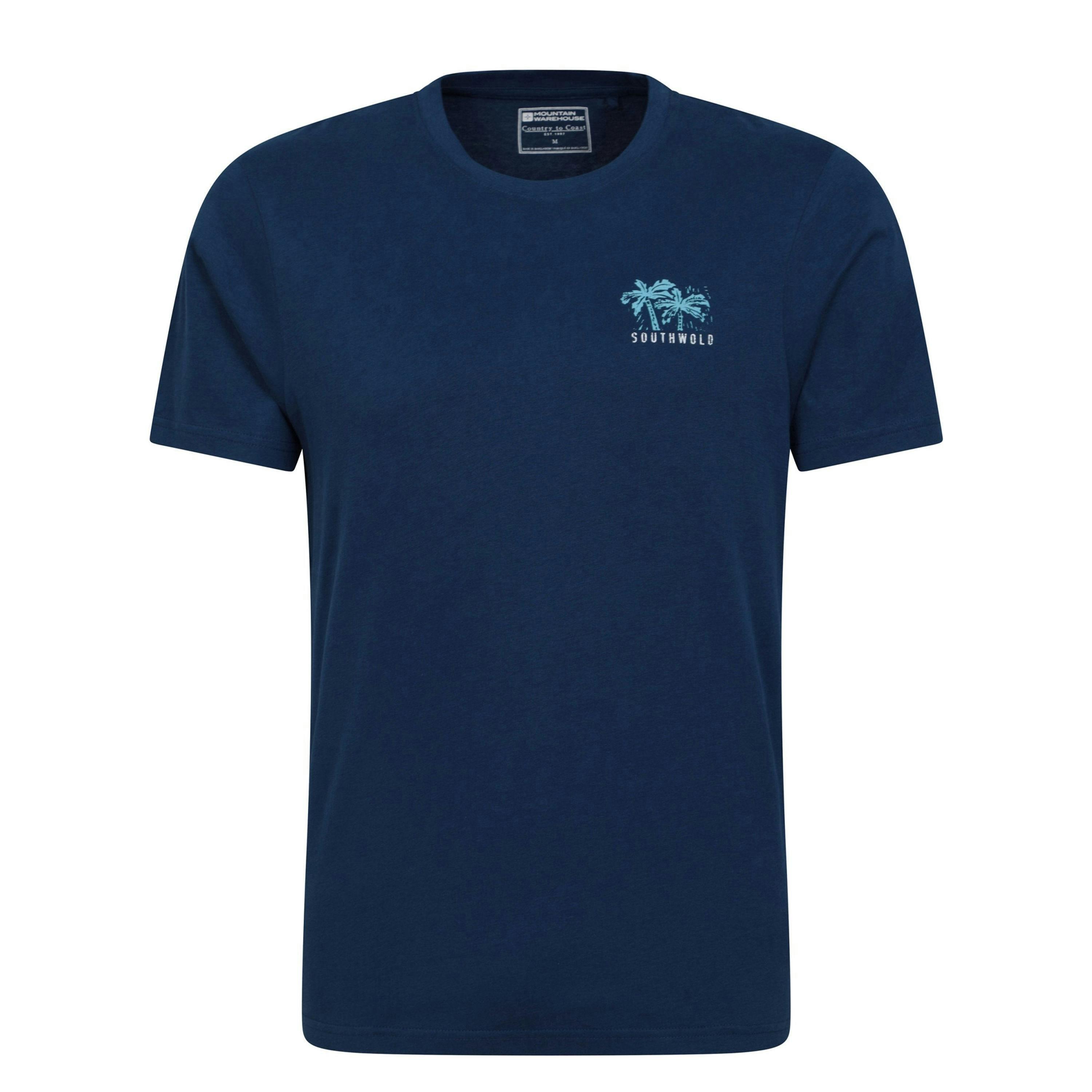 Mountain Warehouse Mens Southwold Back Print Organic T-Shirt , view 1 of 4