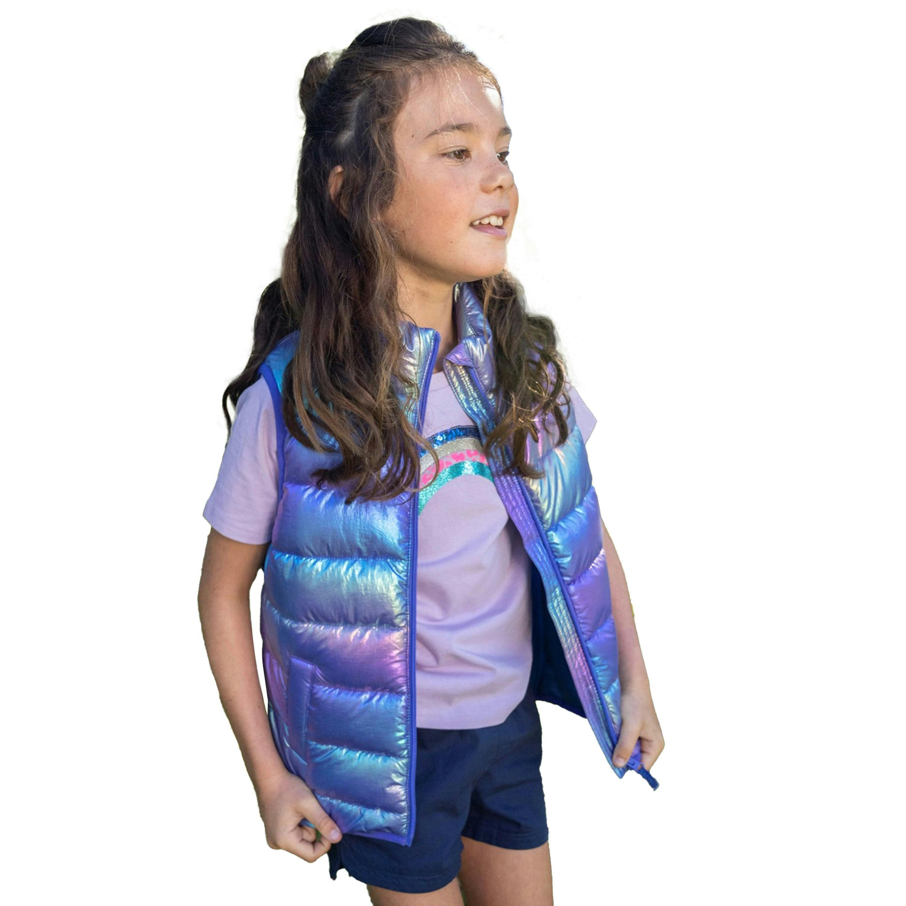 Mountain Warehouse Childrens/Kids Rocko Plain Padded Gilet , view 6 of 6
