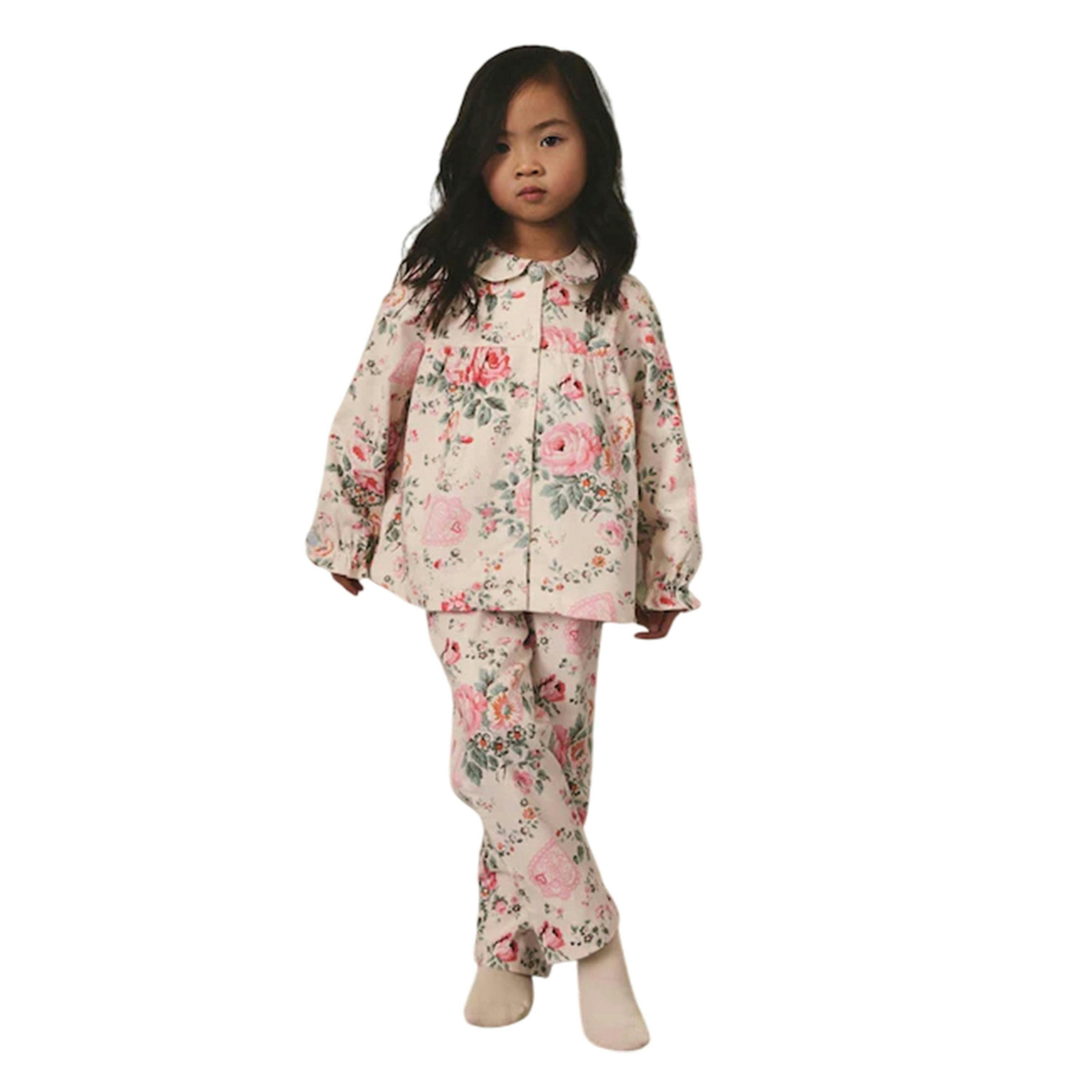 Cath Kidston Girls Roses Button Through Pyjama Set , view 4 of 4