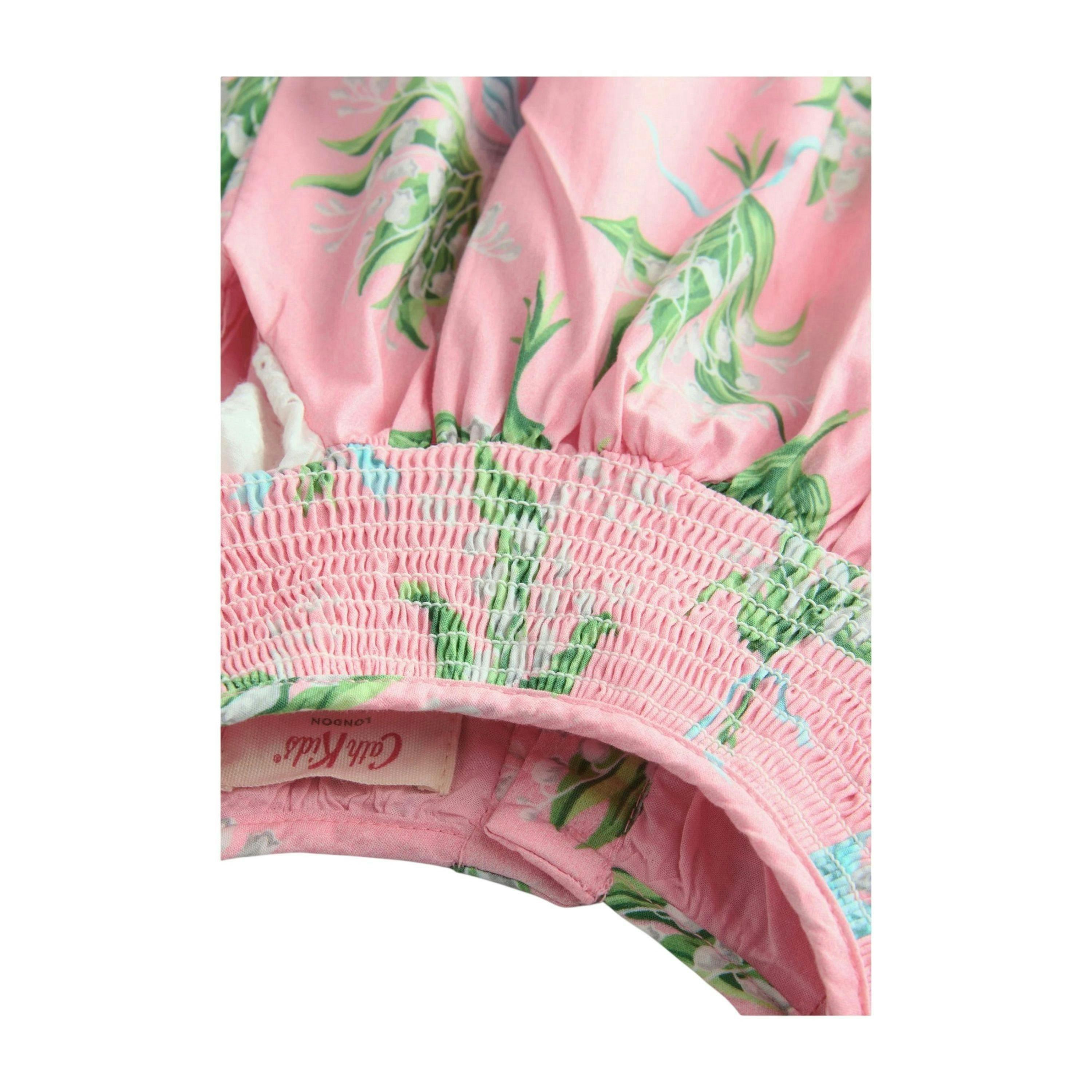 Cath Kidston Baby Girls Printed Broderie Romper , view 4 of 4