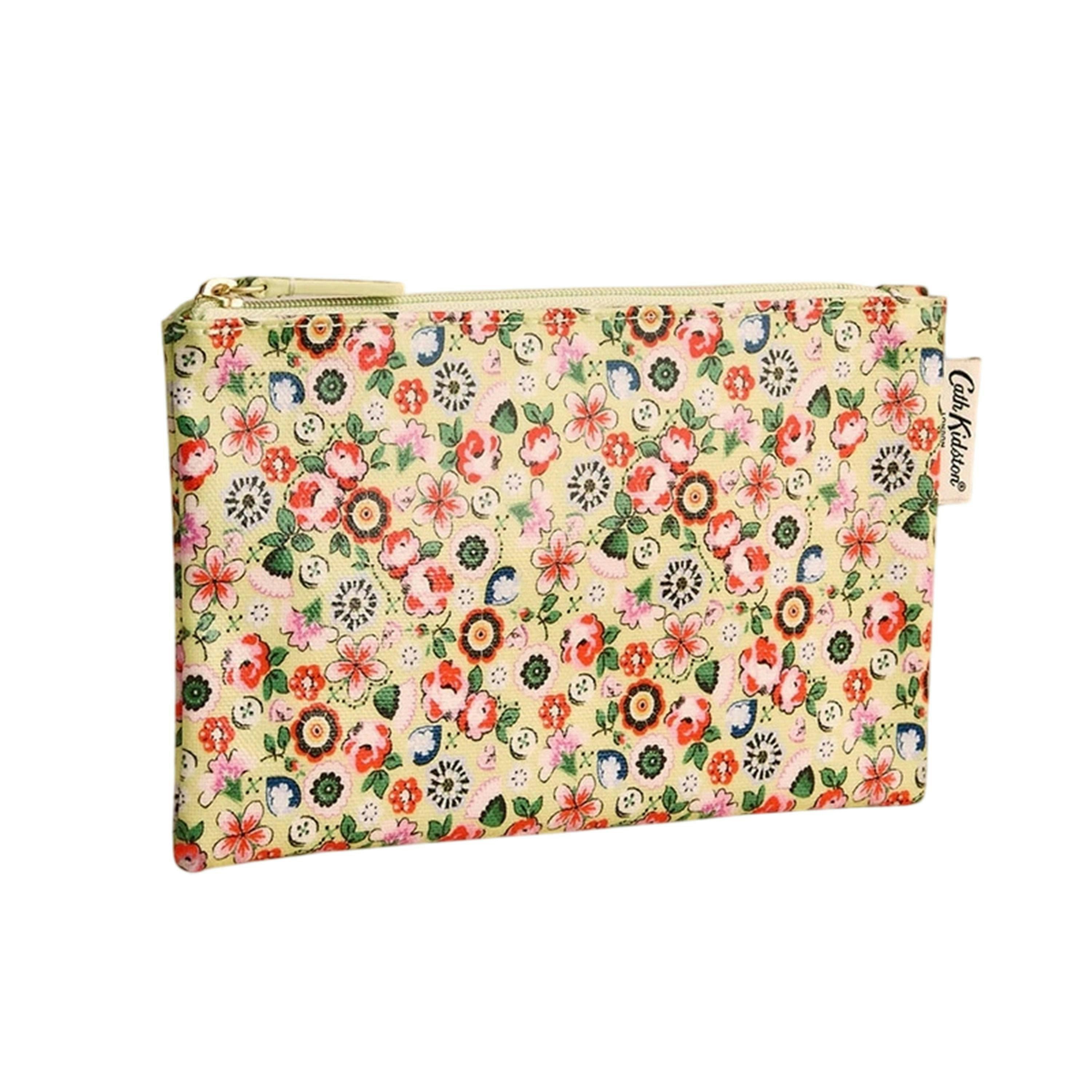 Cath Kidston Yellow Queen Ditsy Floral Zipped Purse , view 1 of 4