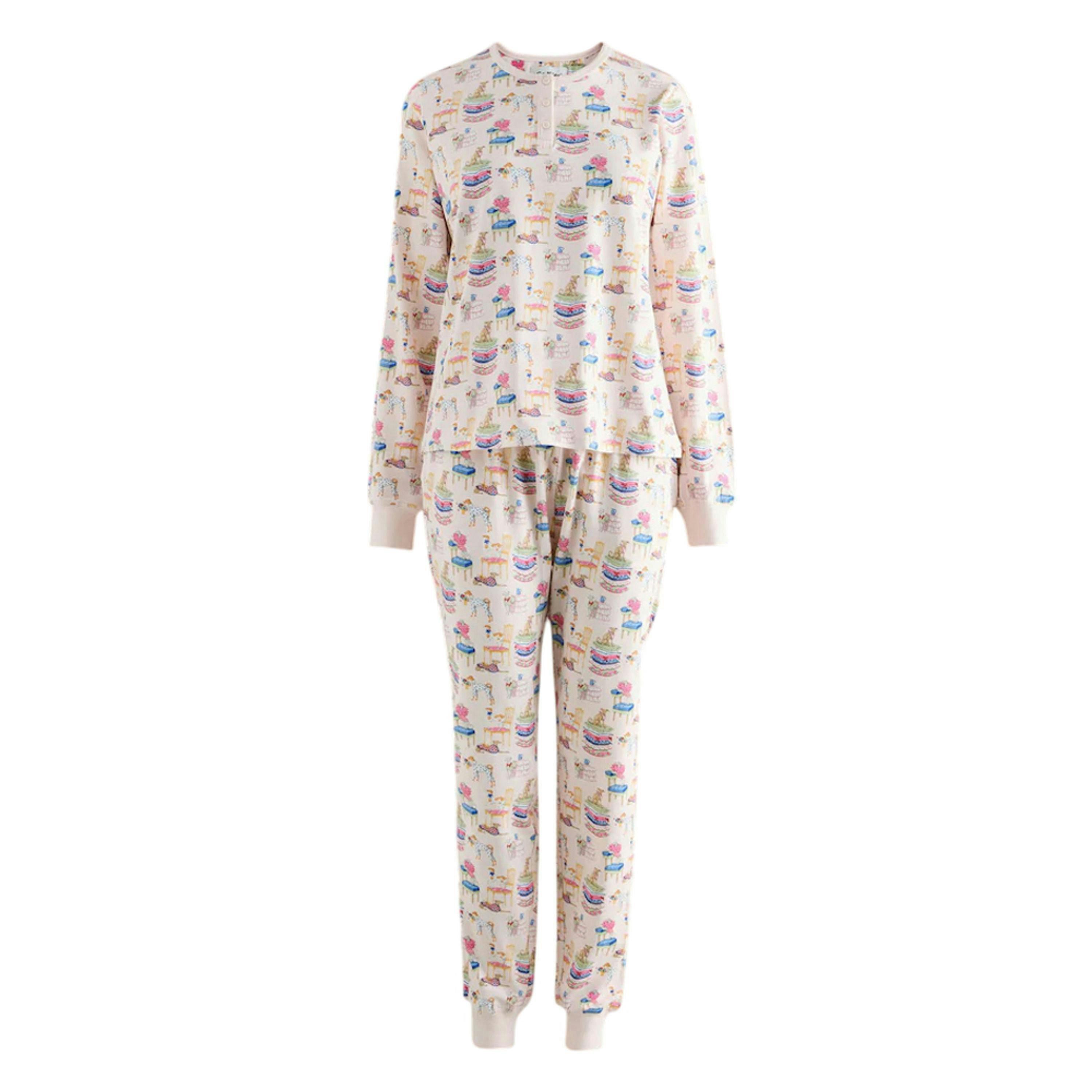 Cath Kidston Womens/Ladies Dogs Cotton Jersey Pyjama Set , view 1 of 4