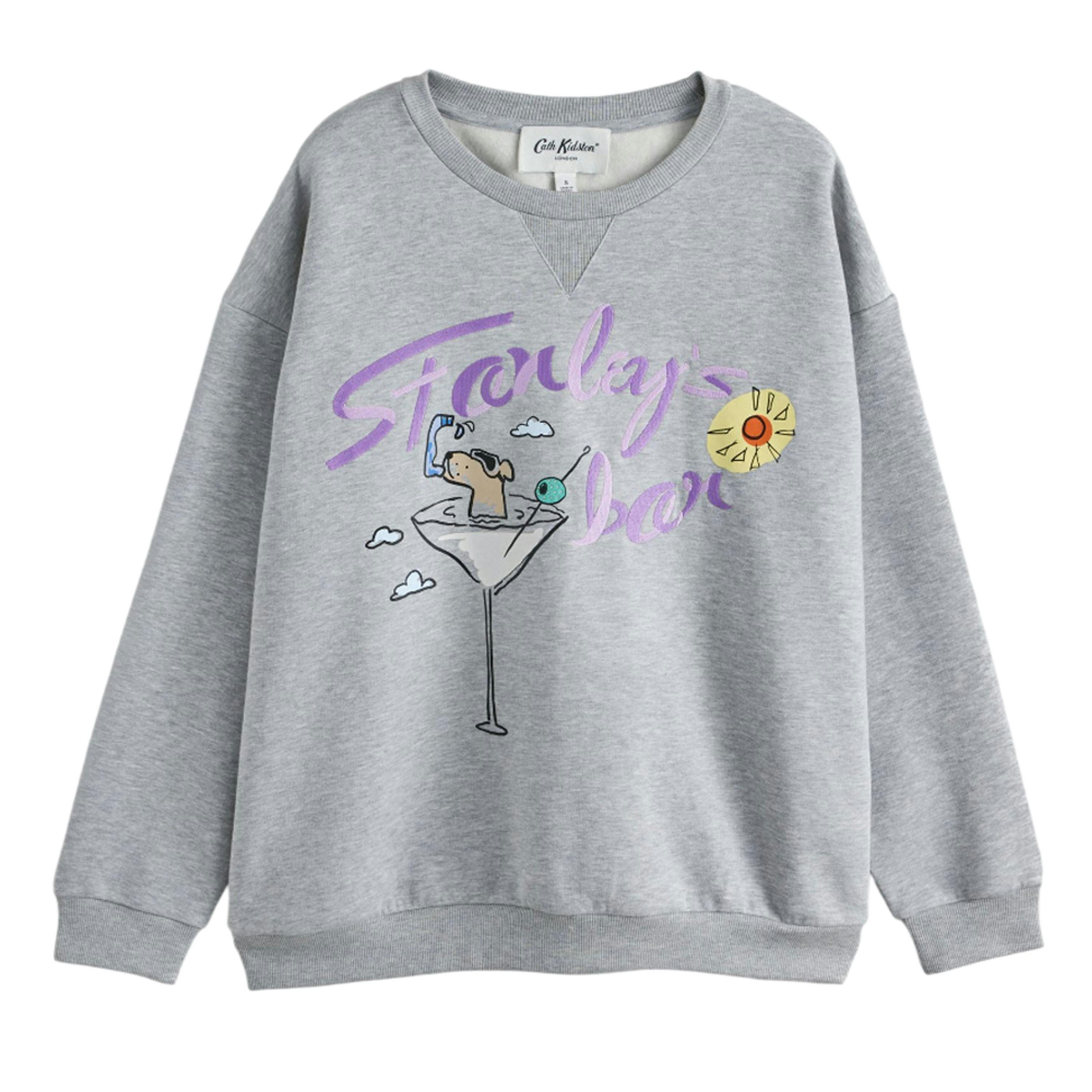 Cath Kidston Womens/Ladies Stanley Martini Glass Sweatshirt , view 1 of 5