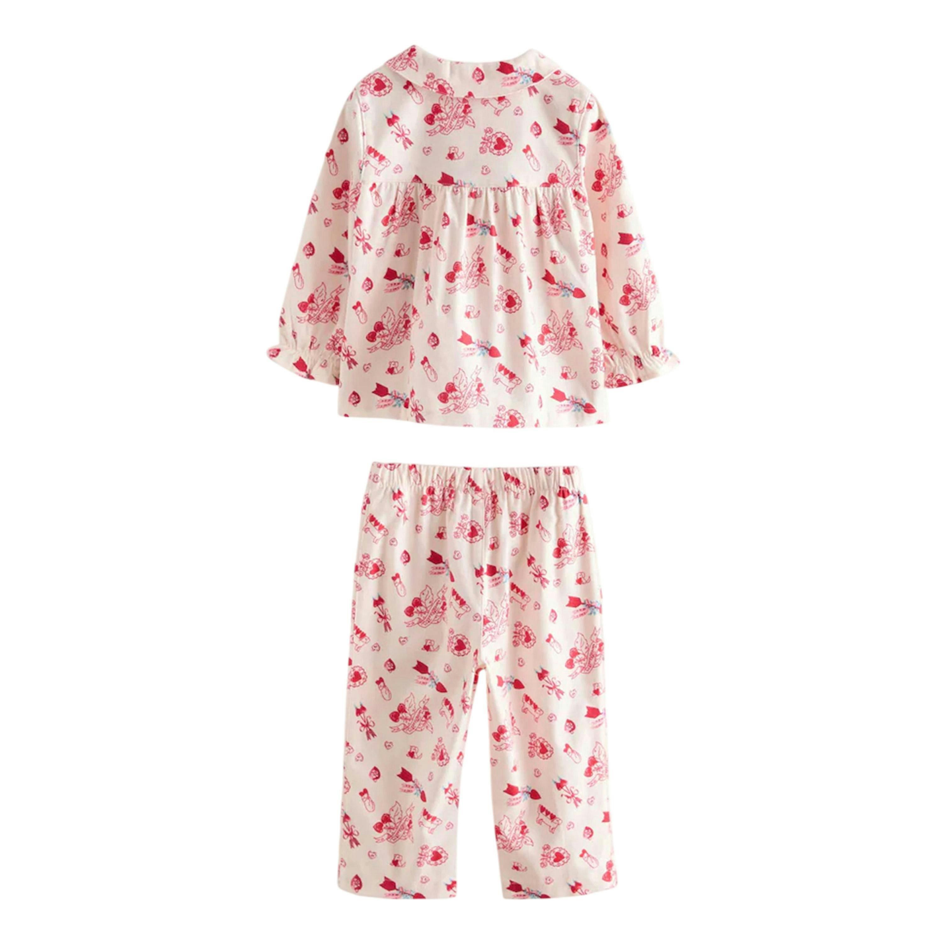 Cath Kidston Girls Heart Woven Button Through Pyjama Set , view 2 of 4