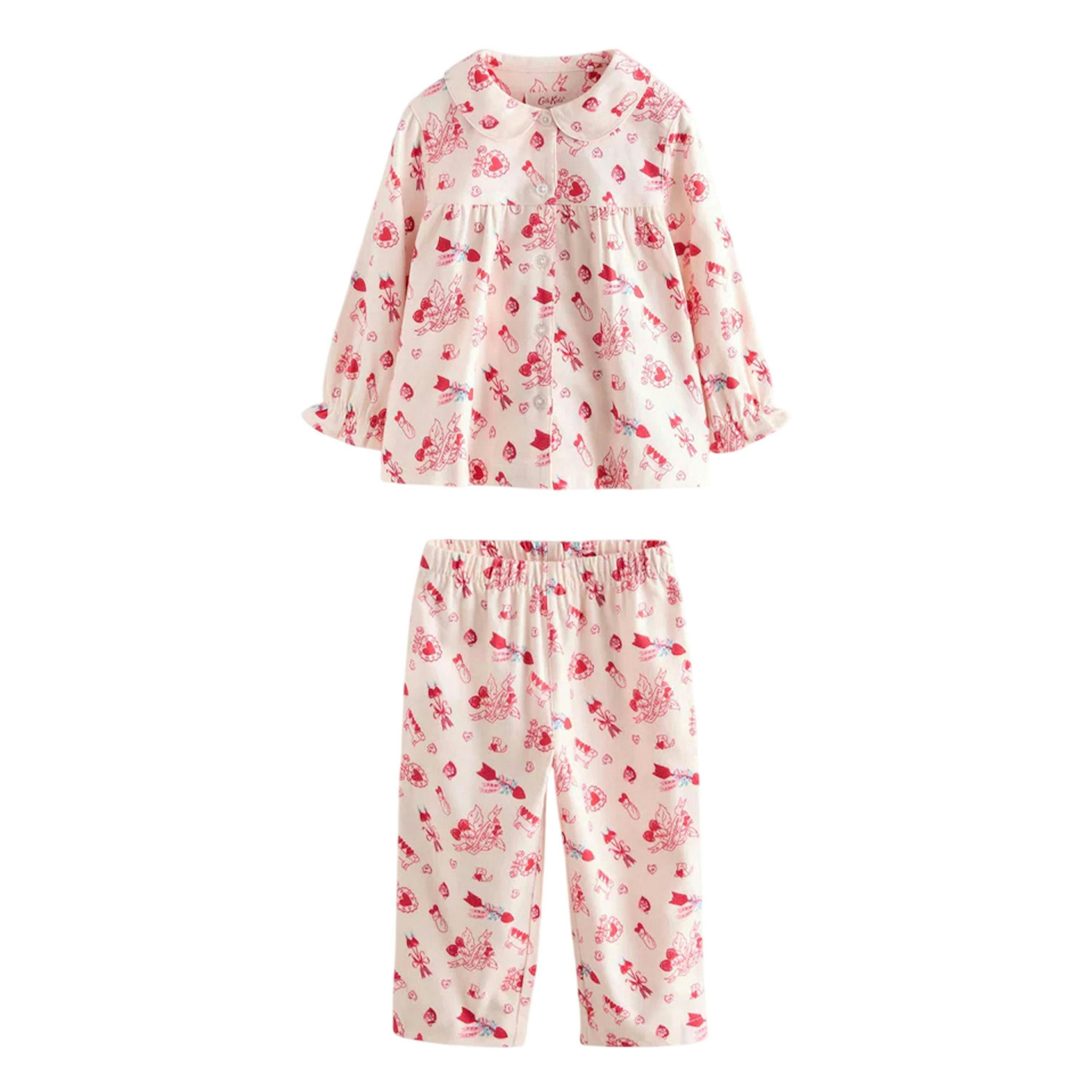 Cath Kidston Girls Heart Woven Button Through Pyjama Set , view 1 of 4