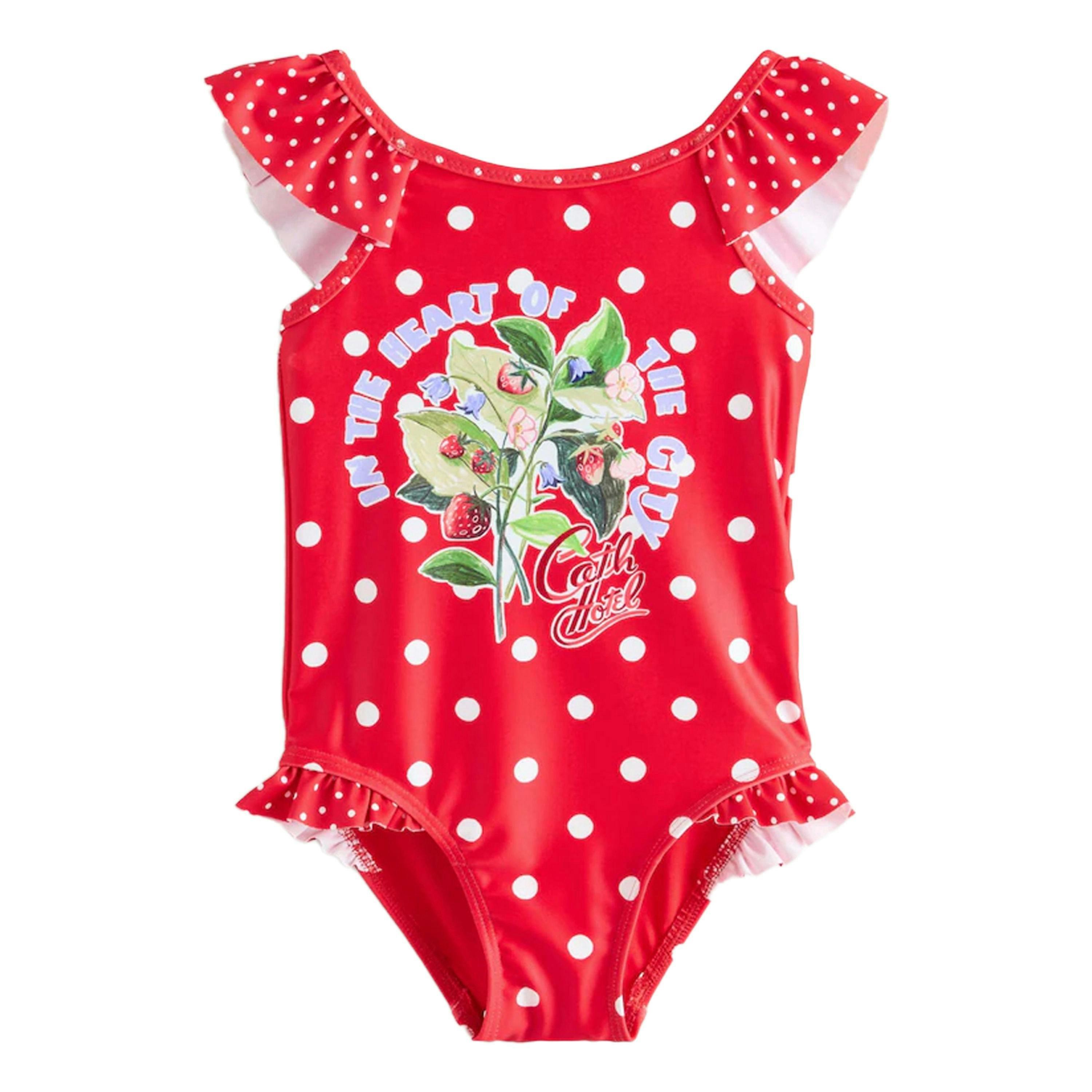 Cath Kidston Girls Polka Dot One Piece Swimsuit , view 1 of 4