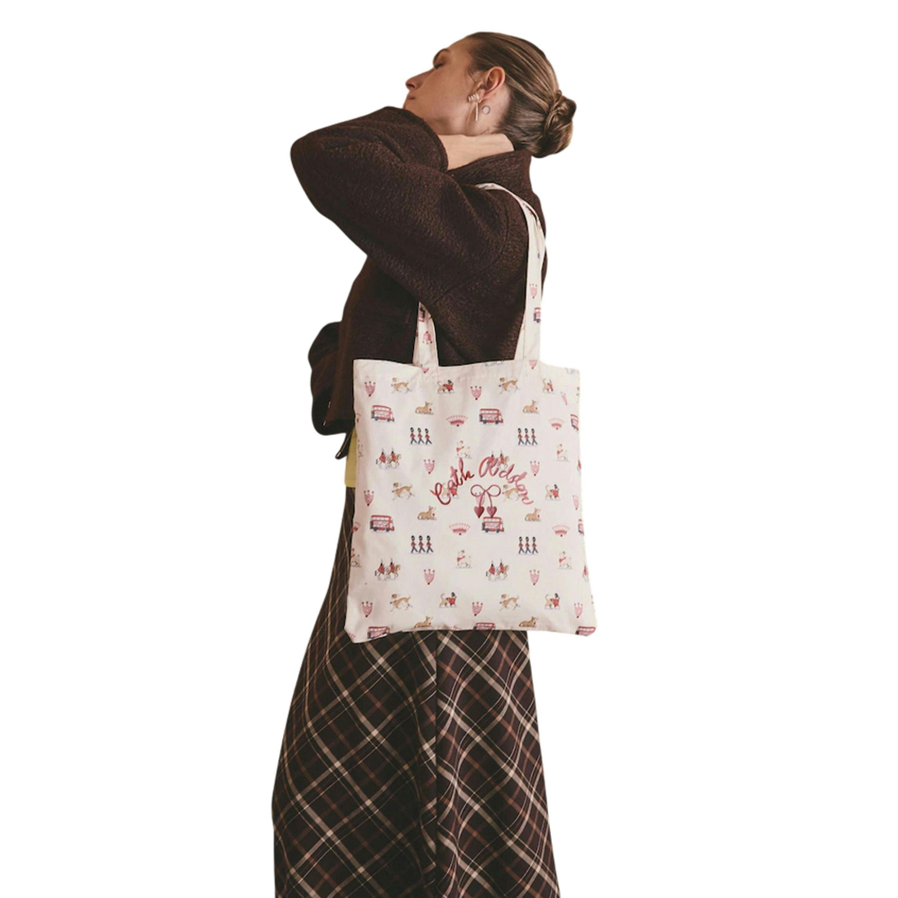 Cath Kidston London Pattern Cotton Canvas Tote Bag , view 1 of 3