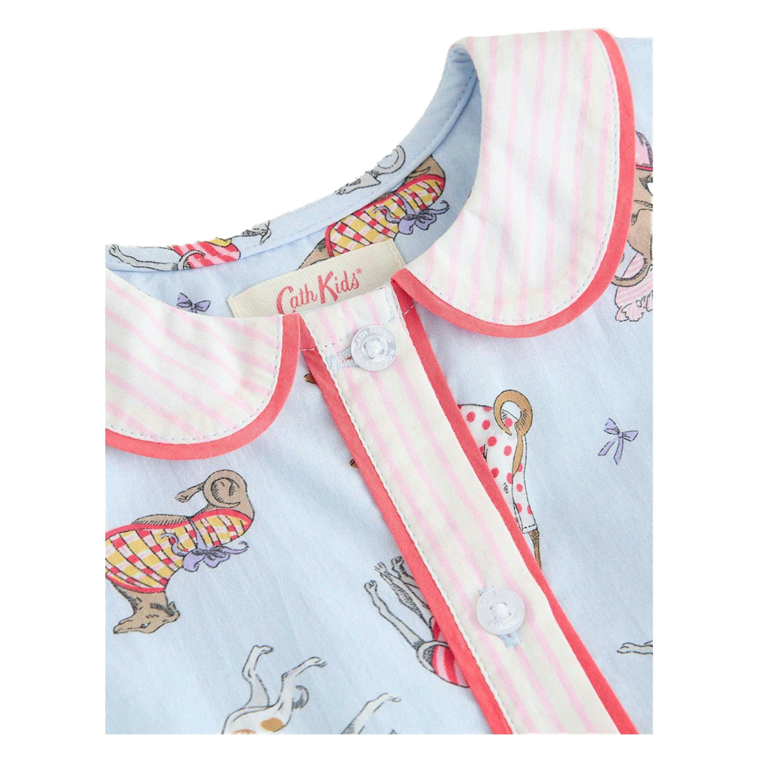 Cath Kidston Girls Dog Print Cotton Collared Dress , view 3 of 4