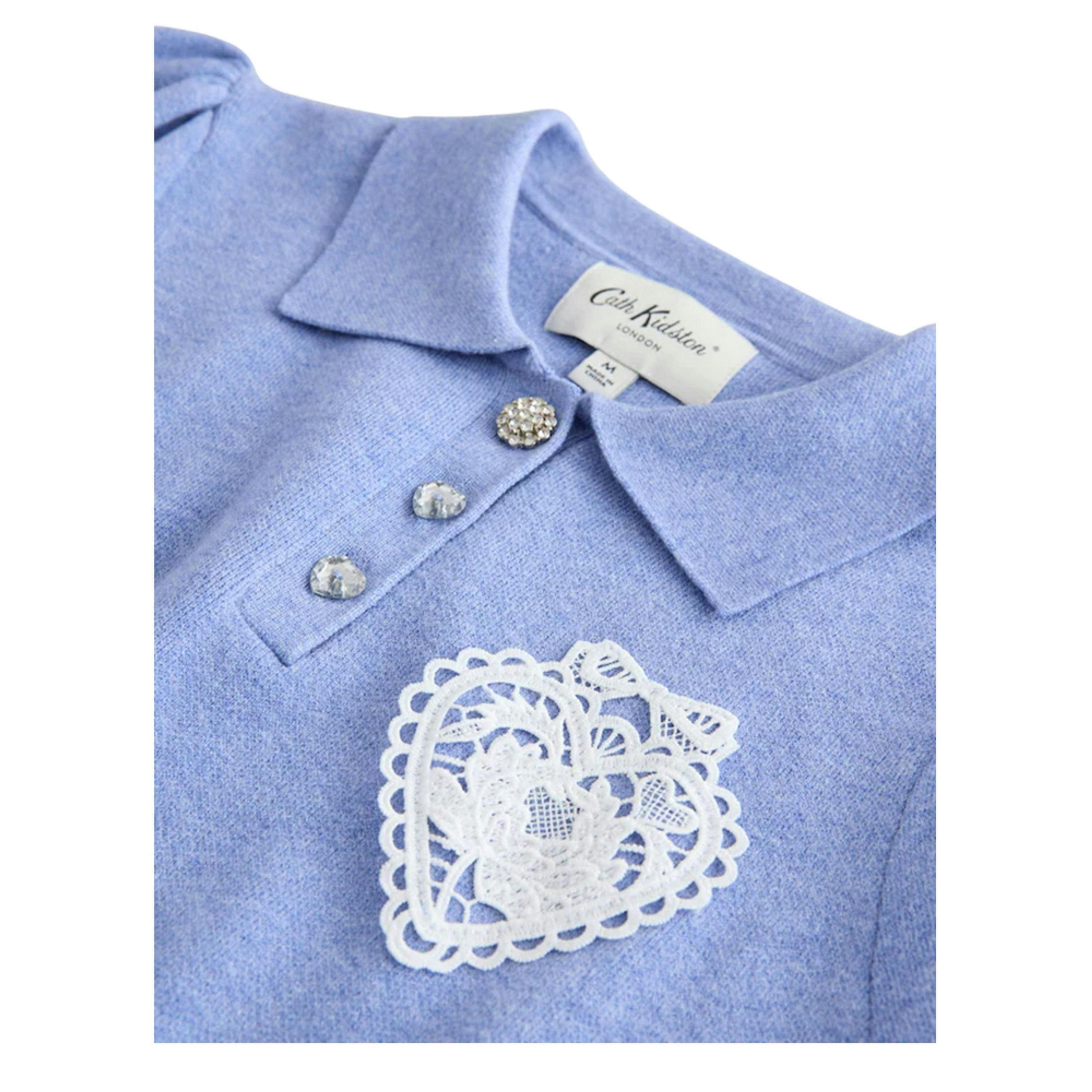 Cath Kidston Womens/Ladies Heart Knitted Pocket Polo Shirt , view 4 of 5