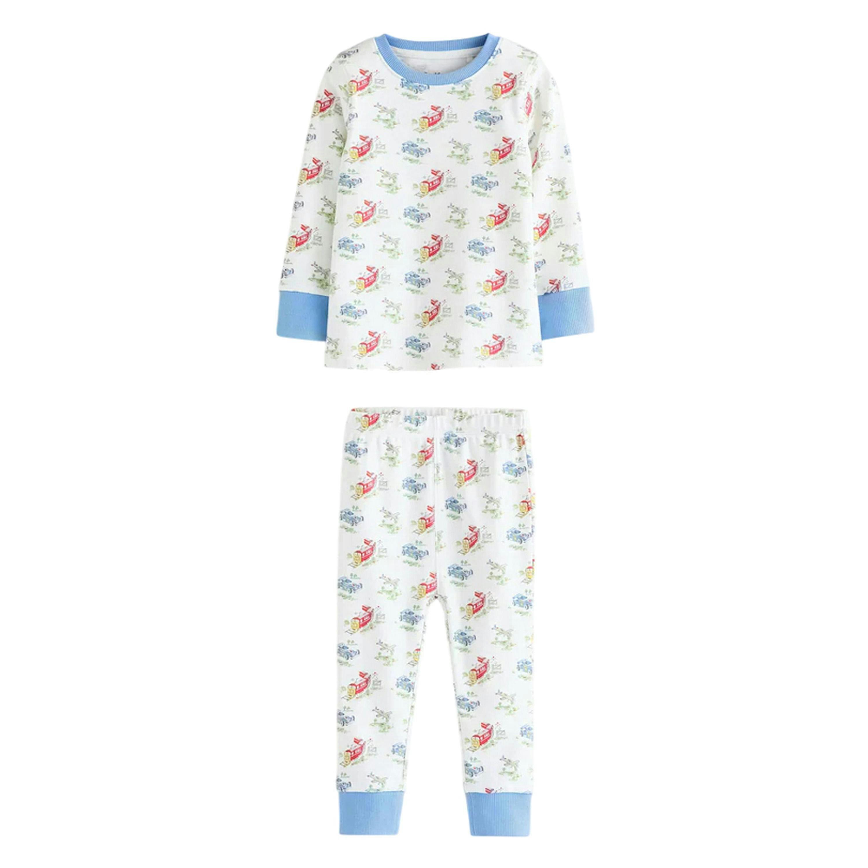 Cath Kidston Childrens/Kids Snuggle Cars Cotton Pyjama Set (Pack of 3) , view 2 of 6