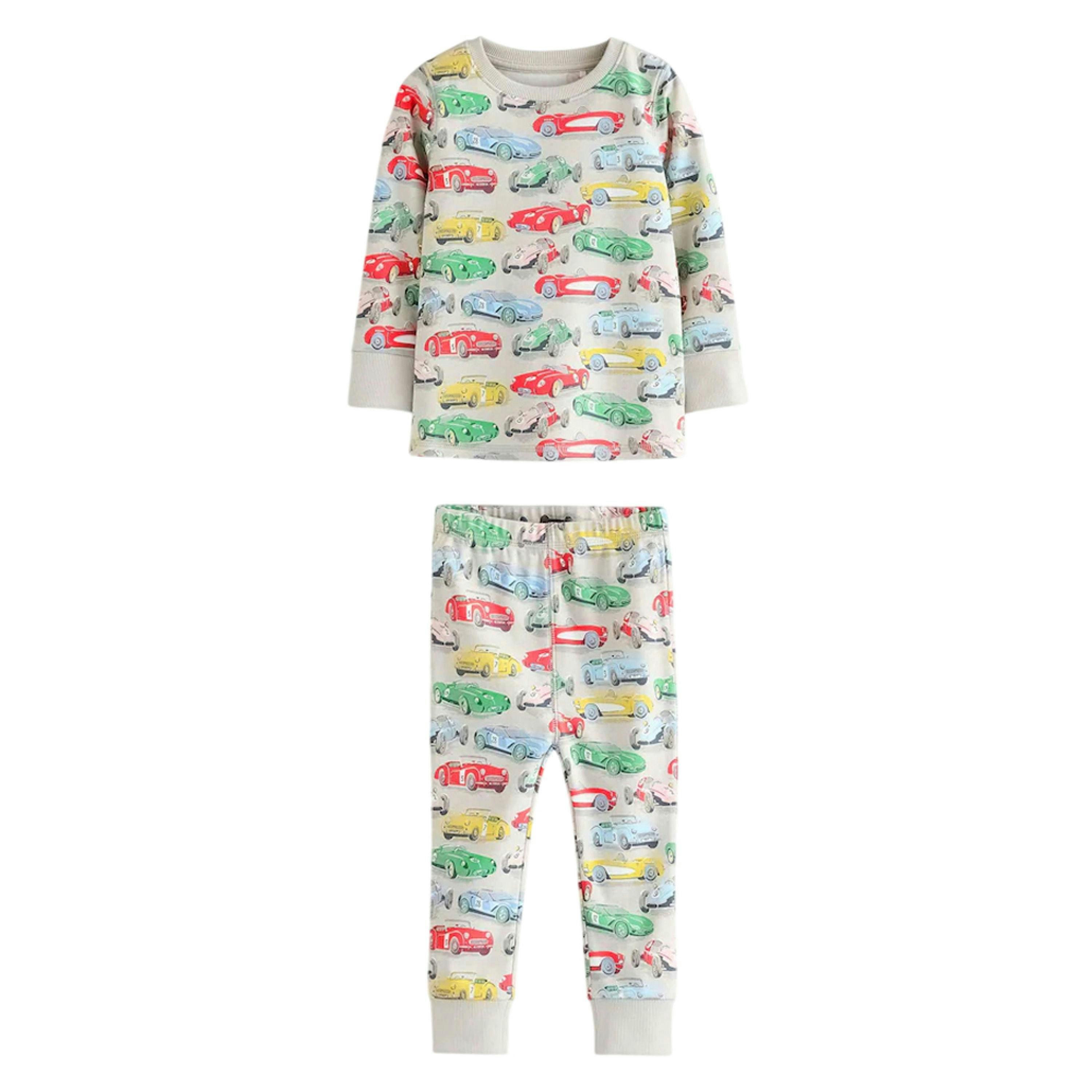 Cath Kidston Childrens/Kids Snuggle Cars Cotton Pyjama Set (Pack of 3) , view 4 of 6