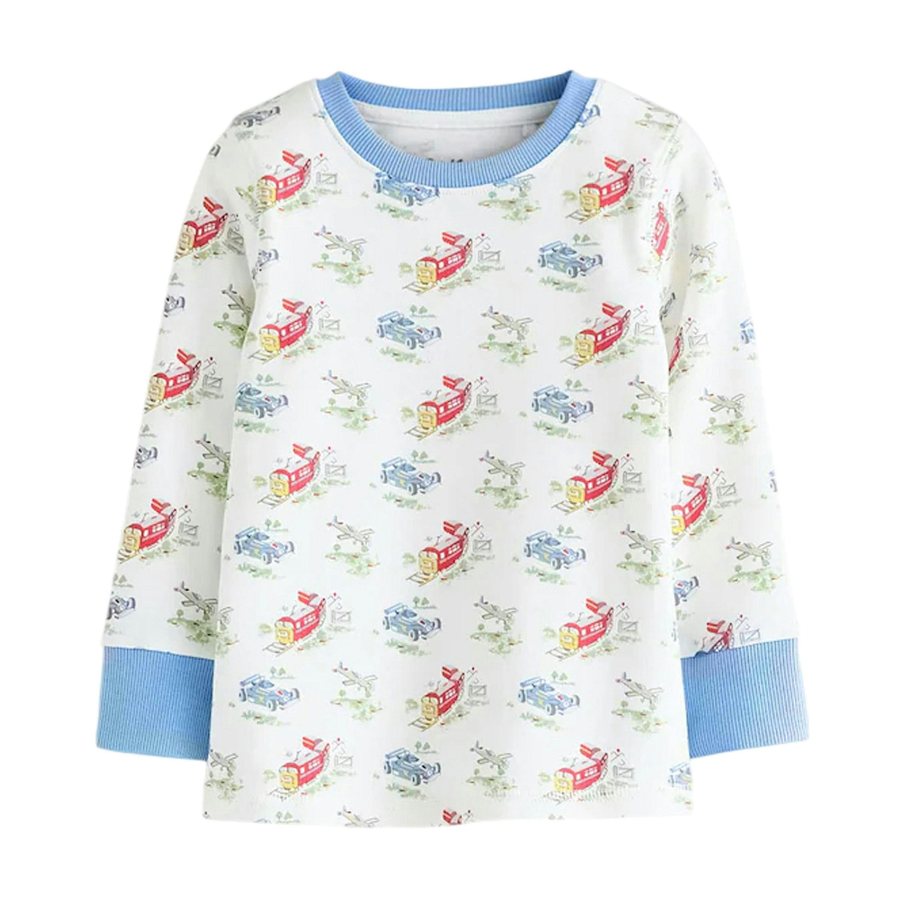 Cath Kidston Childrens/Kids Snuggle Cars Cotton Pyjama Set (Pack of 3) , view 5 of 6