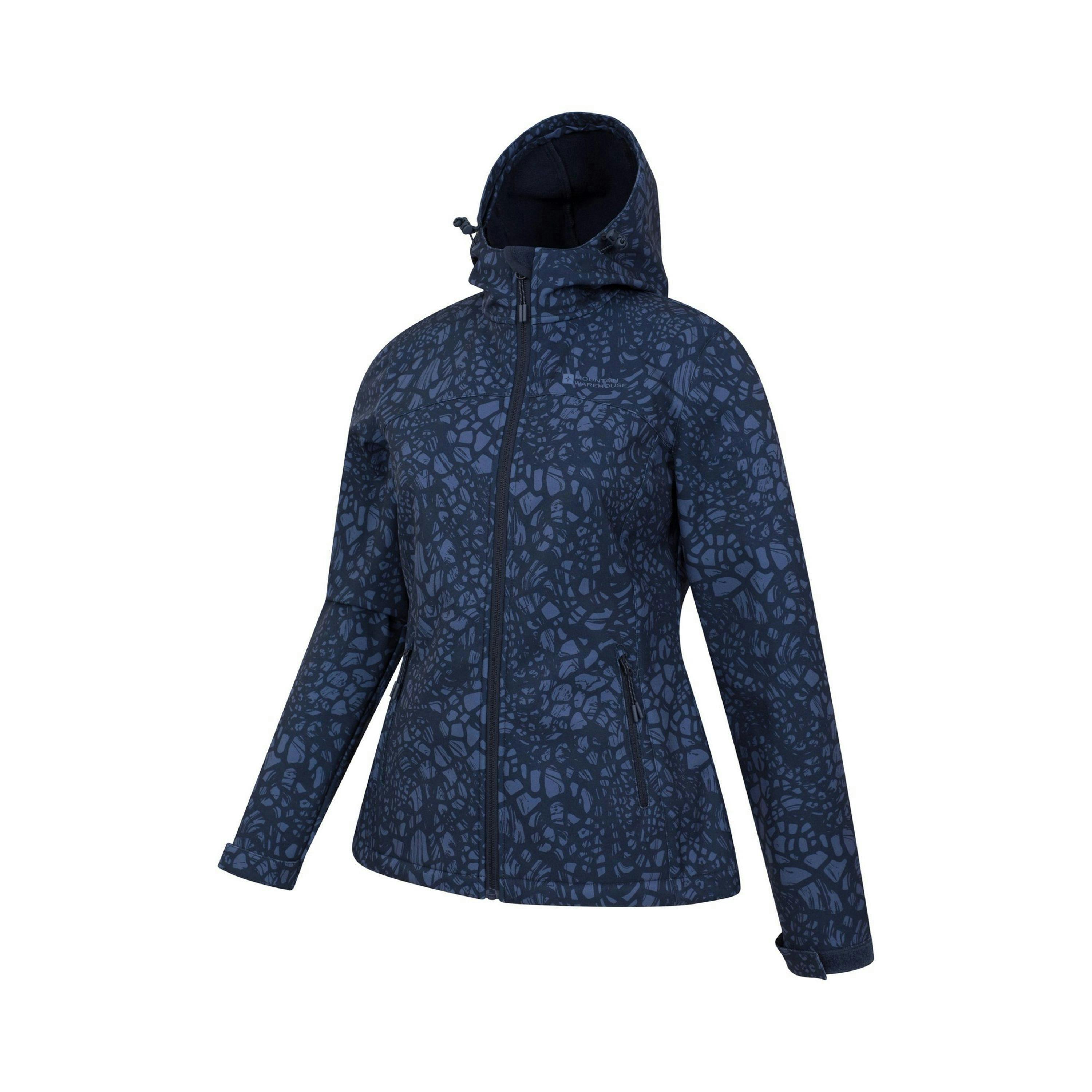 Mountain Warehouse Womens/Ladies Exodus Giraffe Print Water Resistant Soft Shell Jacket , view 3 of 4