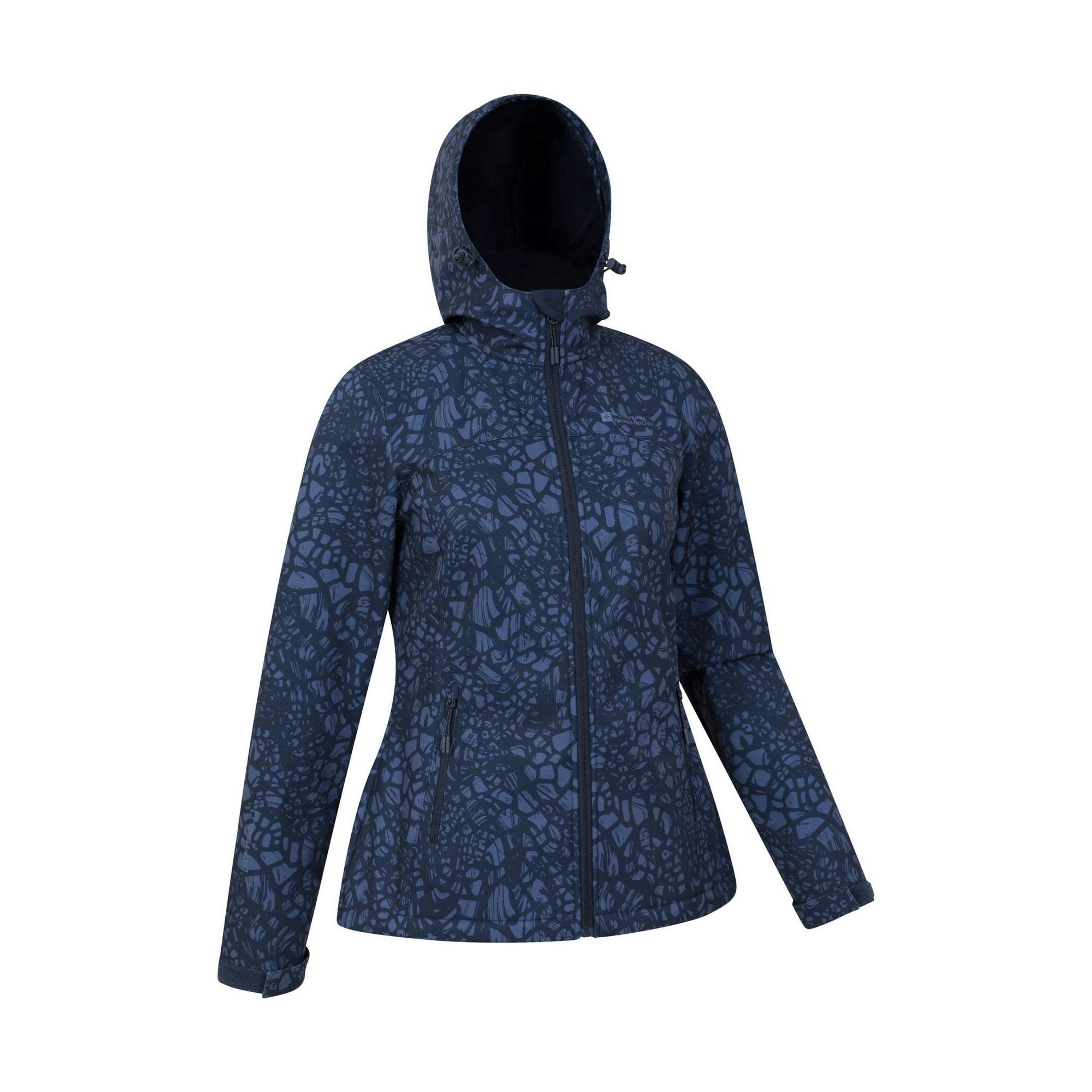 Mountain Warehouse Womens/Ladies Exodus Giraffe Print Water Resistant Soft Shell Jacket , view 4 of 4