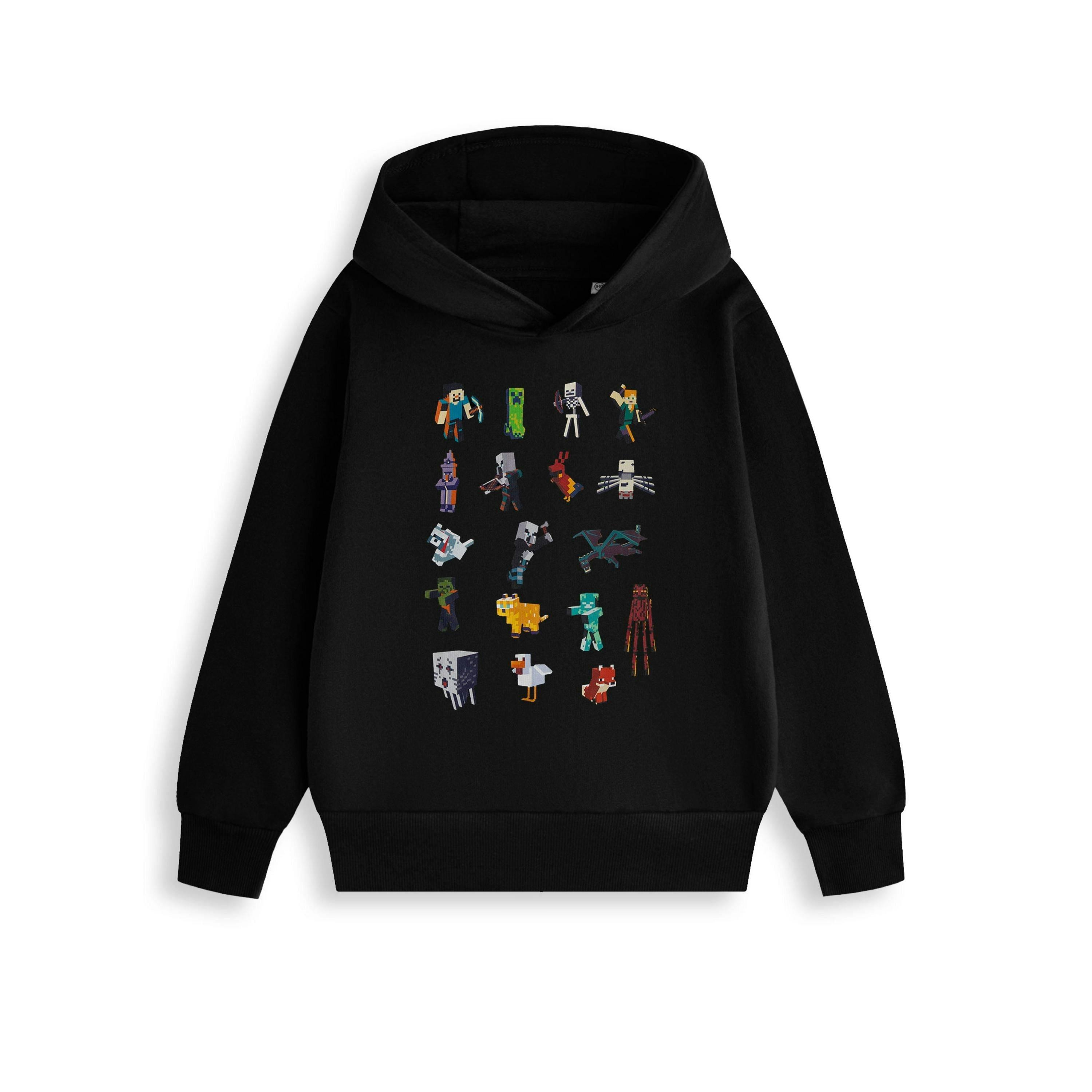 Minecraft Boys Black sprites Hoodie by Vanilla Underground , view 1 of 1