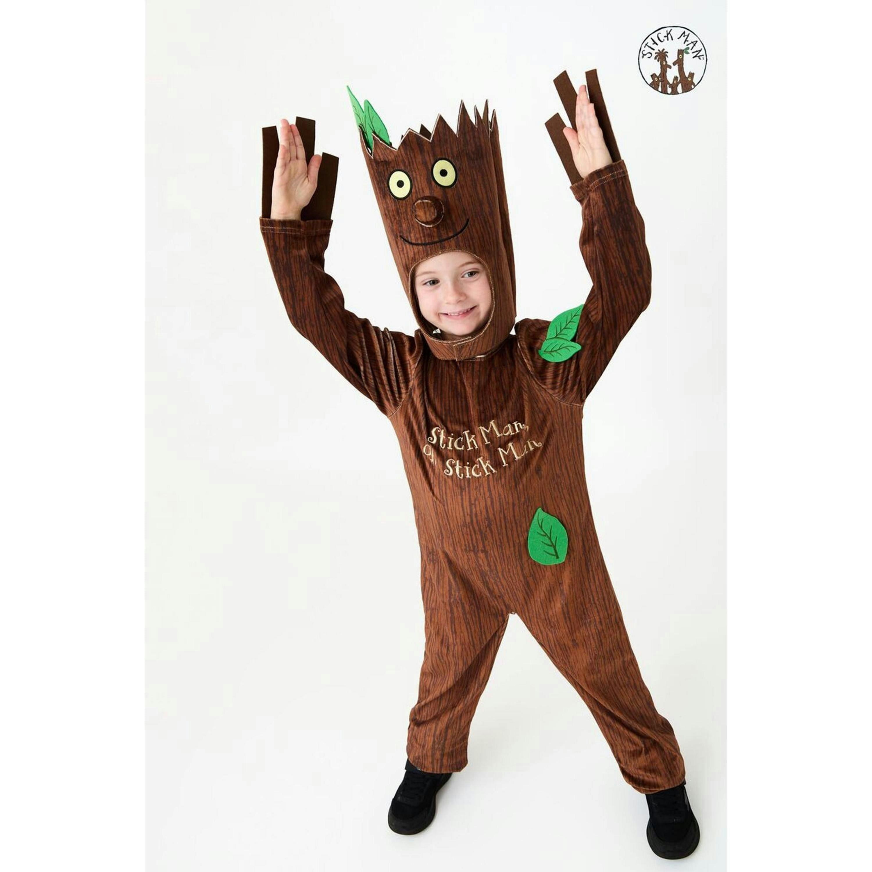 Gruffalo & Friends Unisex Kids Brown Stickman 3D Headpiece 2 Piece Costume by Vanilla Underground , view 1 of 1