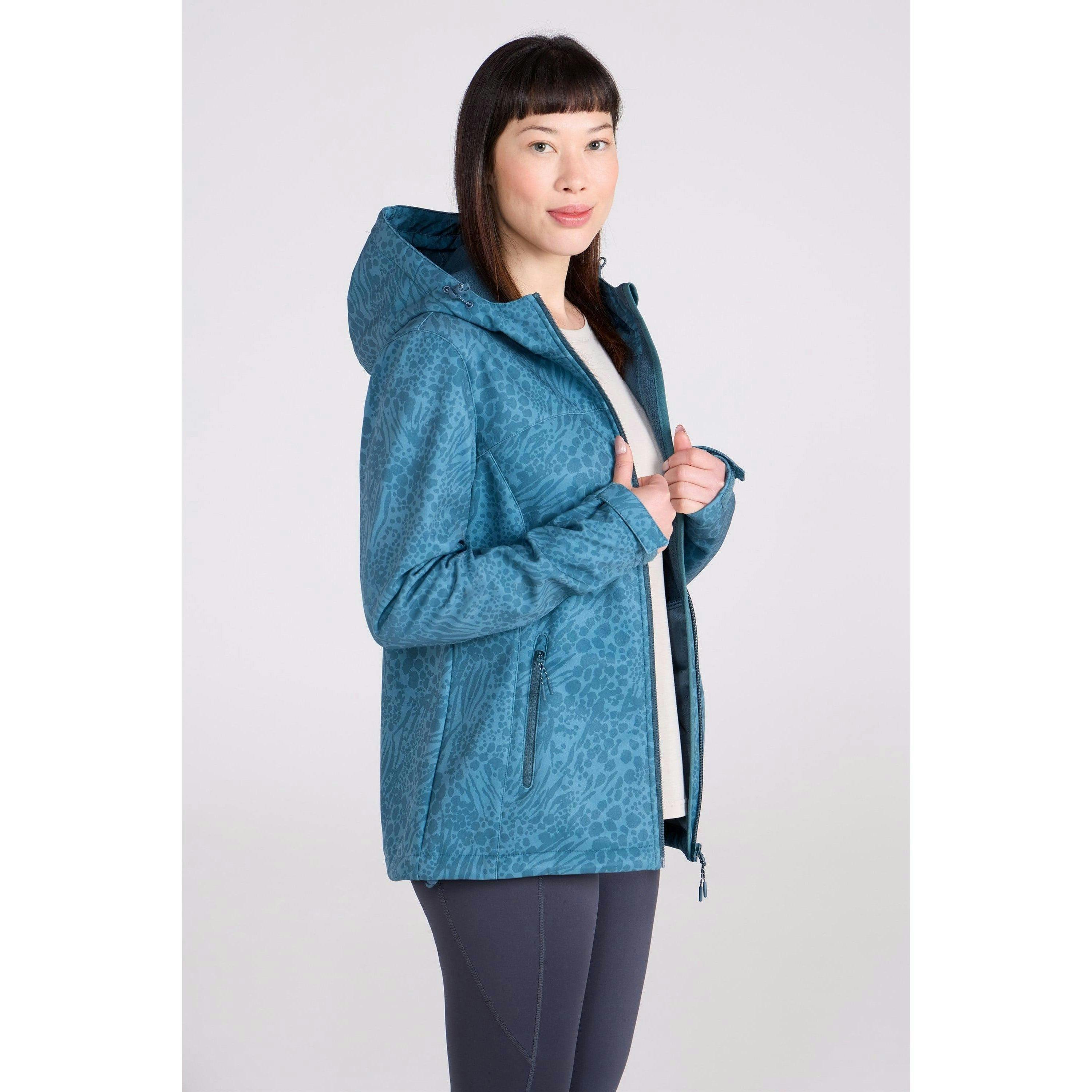 Mountain Warehouse Womens/Ladies Exodus Printed Water Resistant Soft Shell Jacket , view 1 of 1