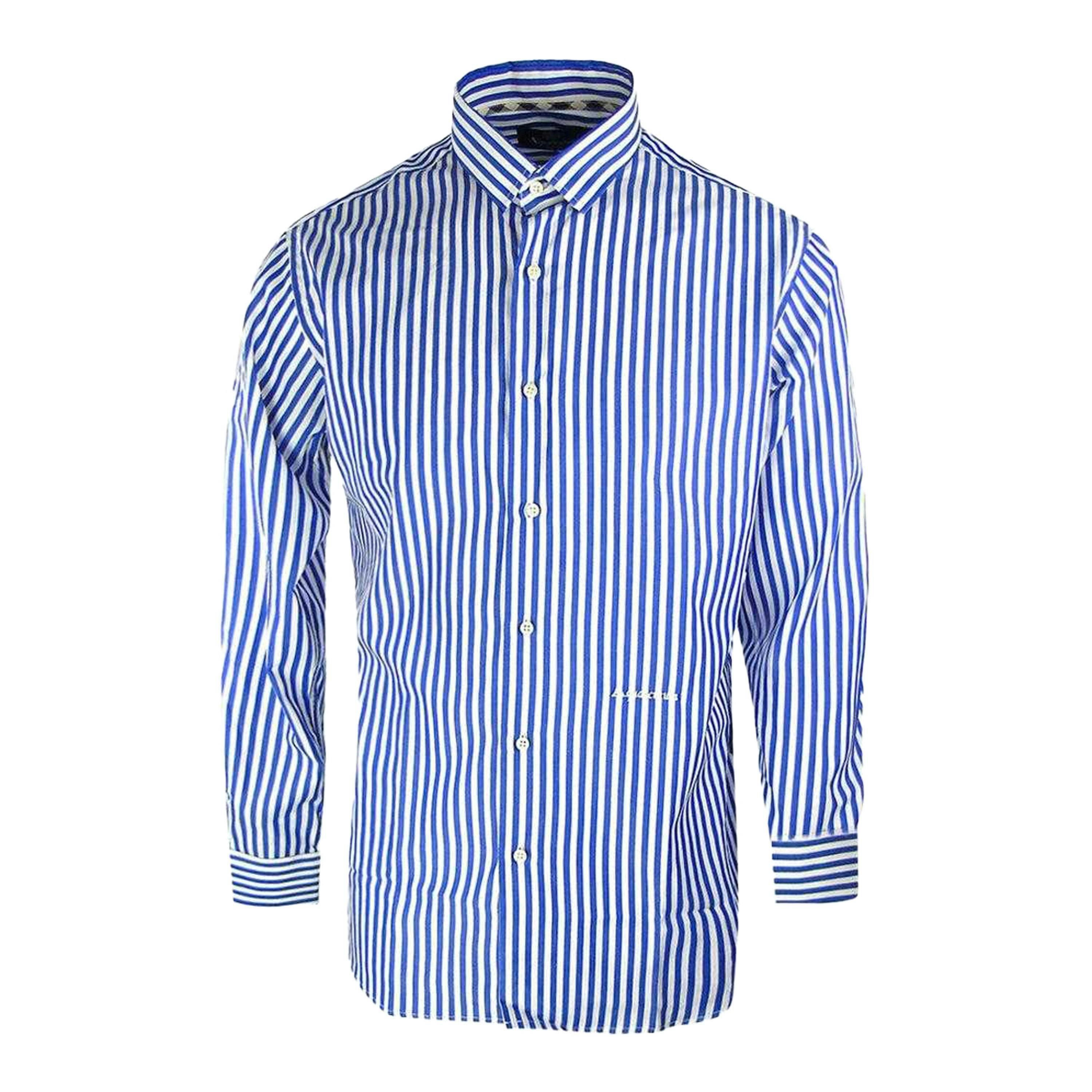 Aquascutum Mens Striped Long-Sleeved Shirt , view 1 of 2