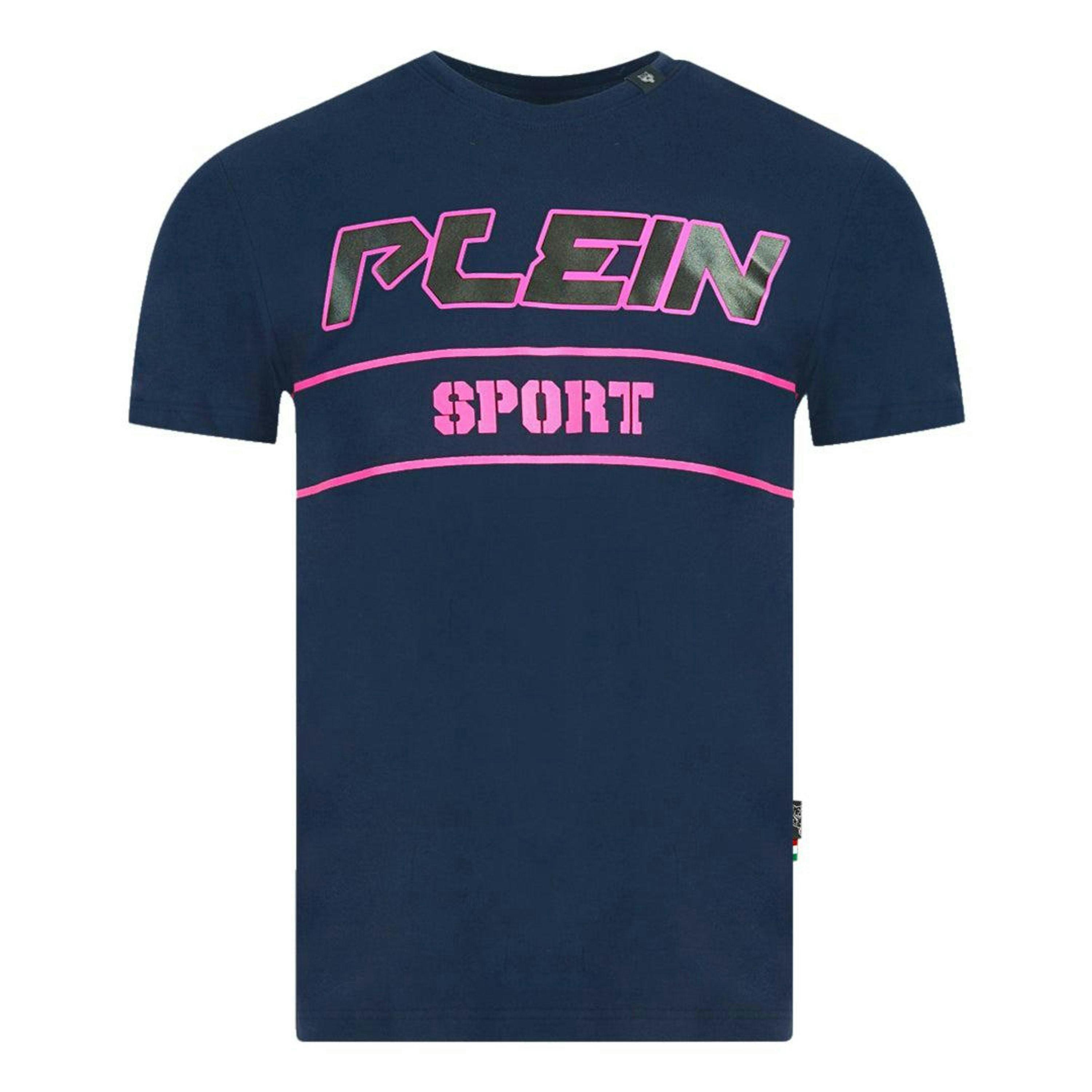 Plein Sport Mens Block Logo T-Shirt , view 1 of 2