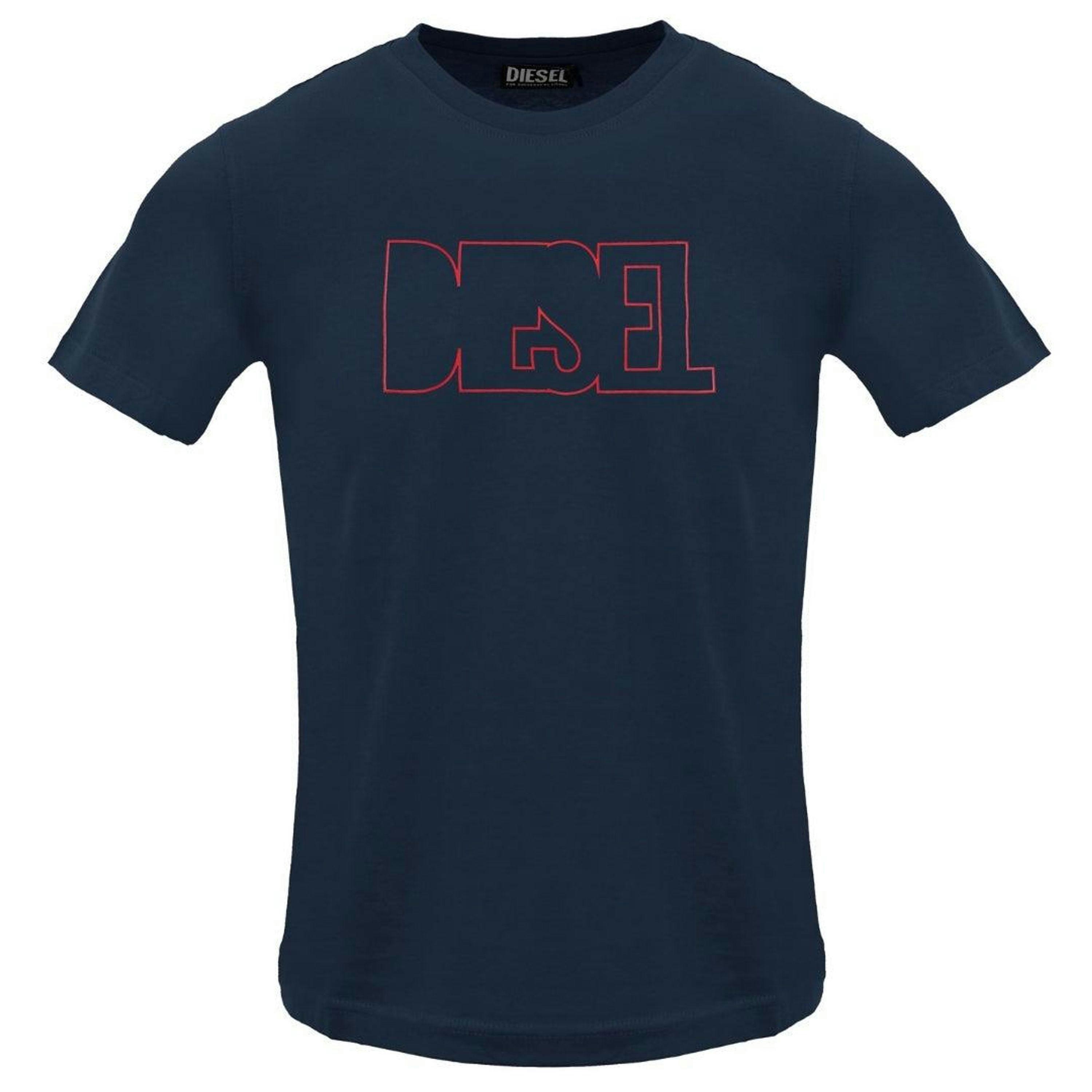 Diesel Mens Logo Outline T-Shirt , view 1 of 2