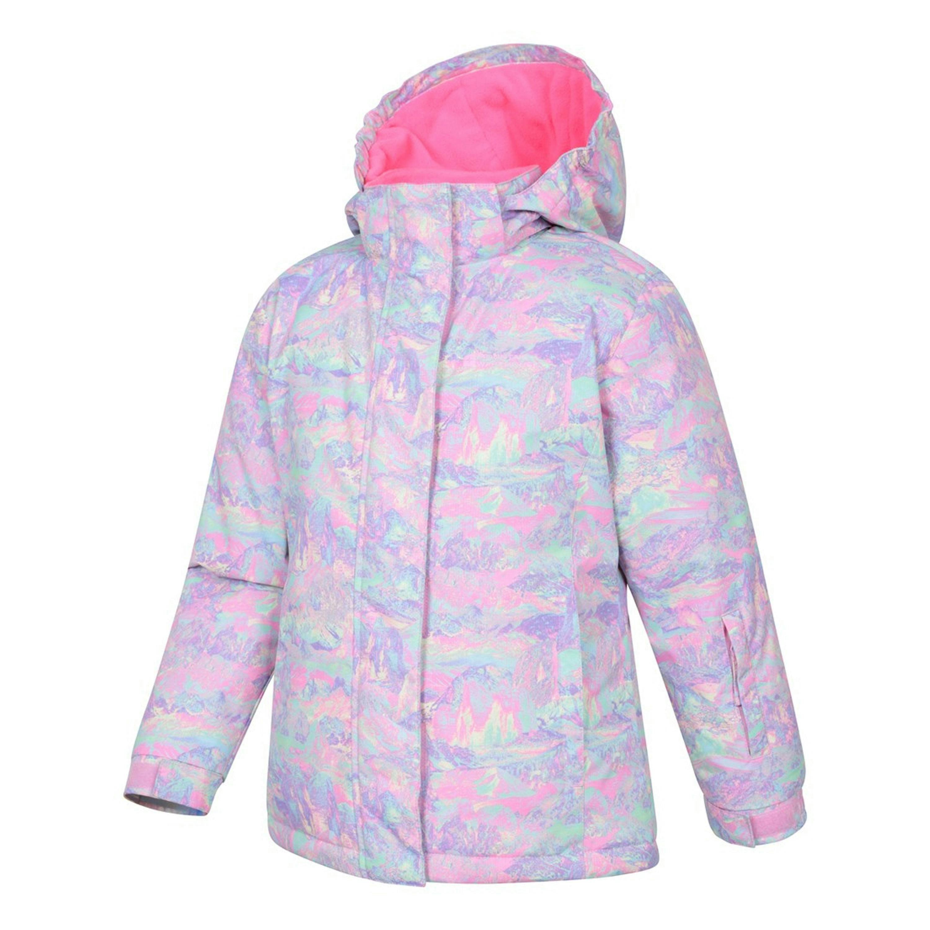Mountain Warehouse Childrens/Kids Snowdrop Watercolour Ski Jacket , view 3 of 4