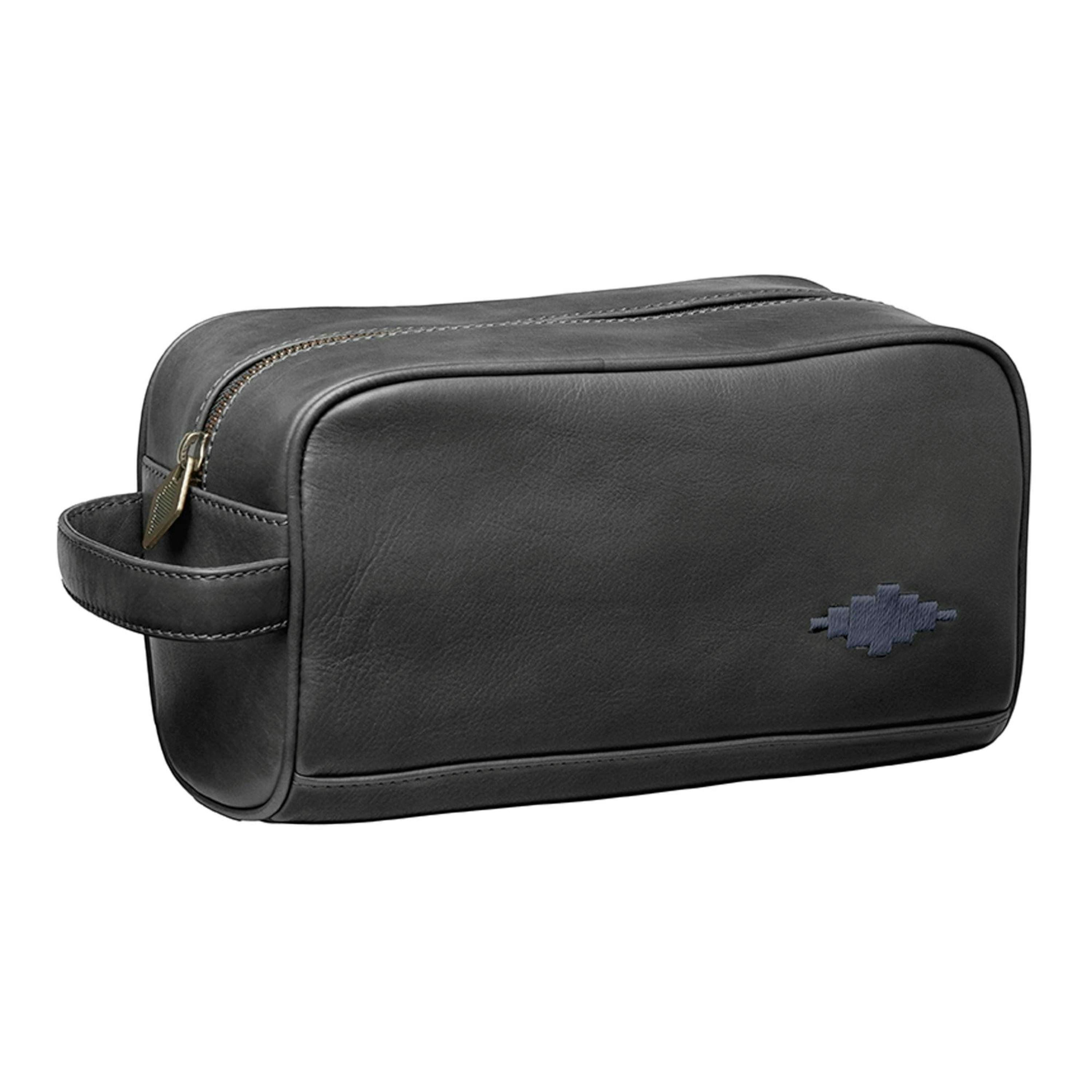 Hombre washbag - black leather , view 1 of 1