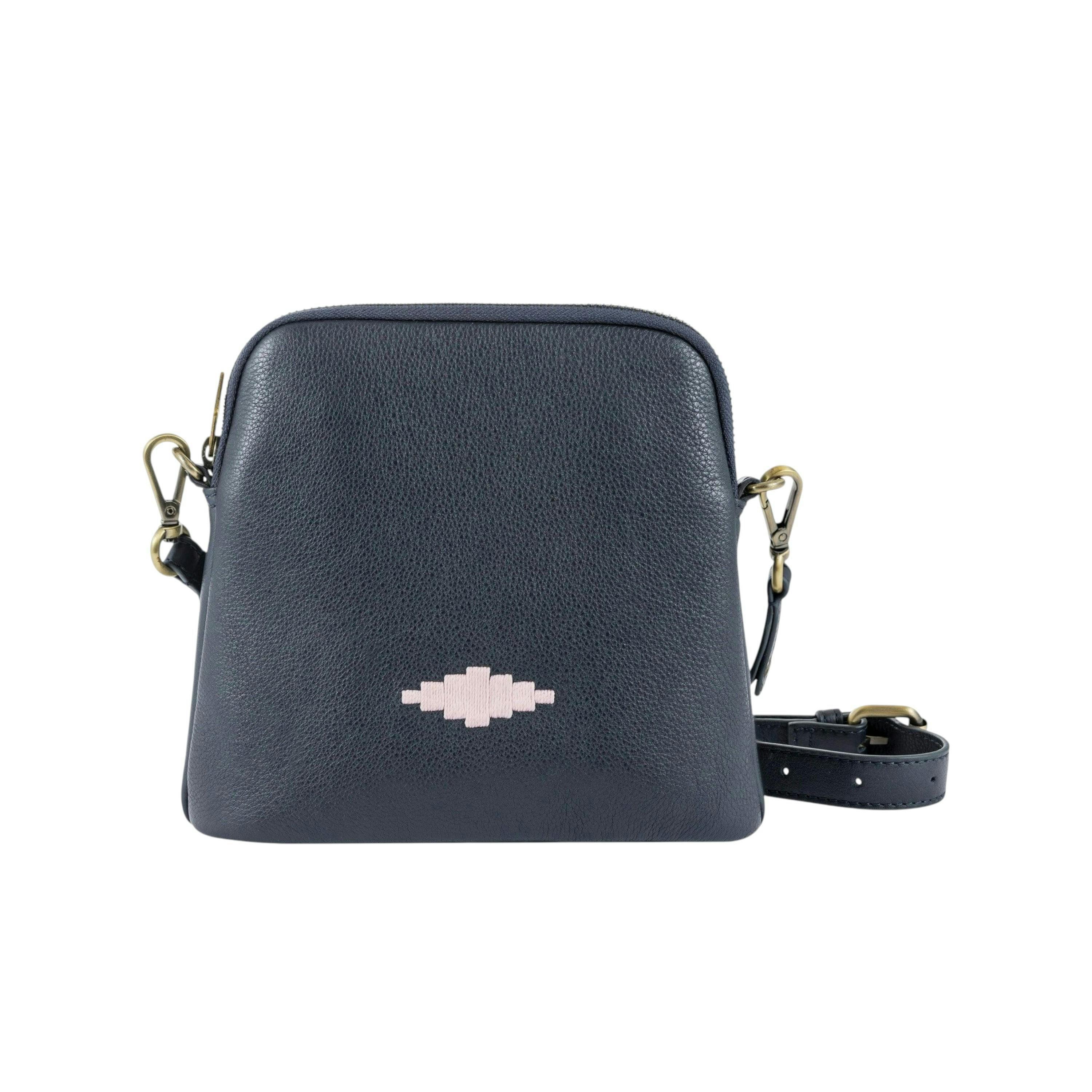 Belleza crossbody bag - navy leather , view 1 of 1