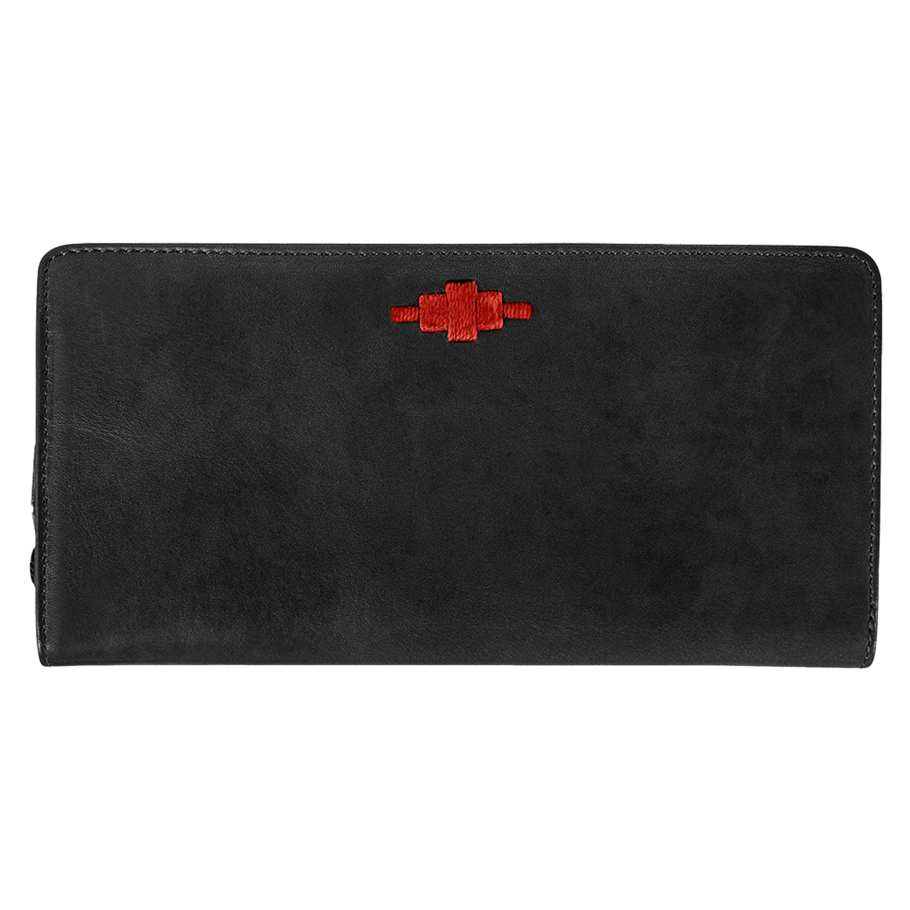 Rico zipped purse - black leather , view 1 of 1