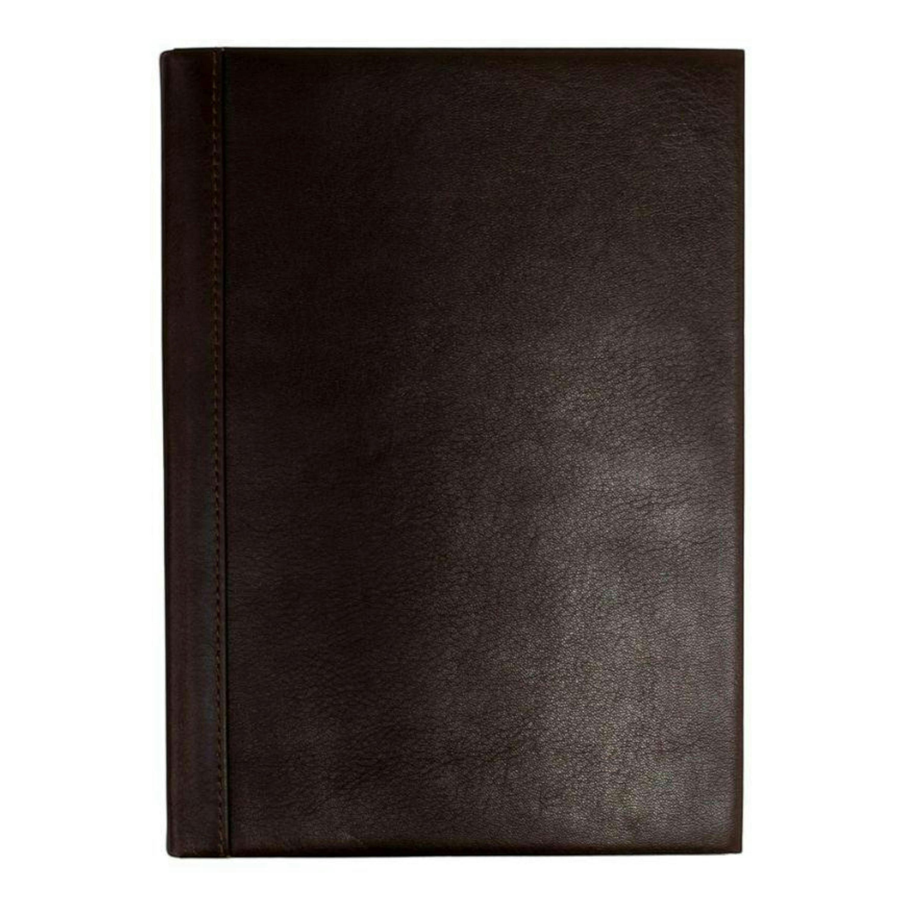 brown leather notebook , view 1 of 1