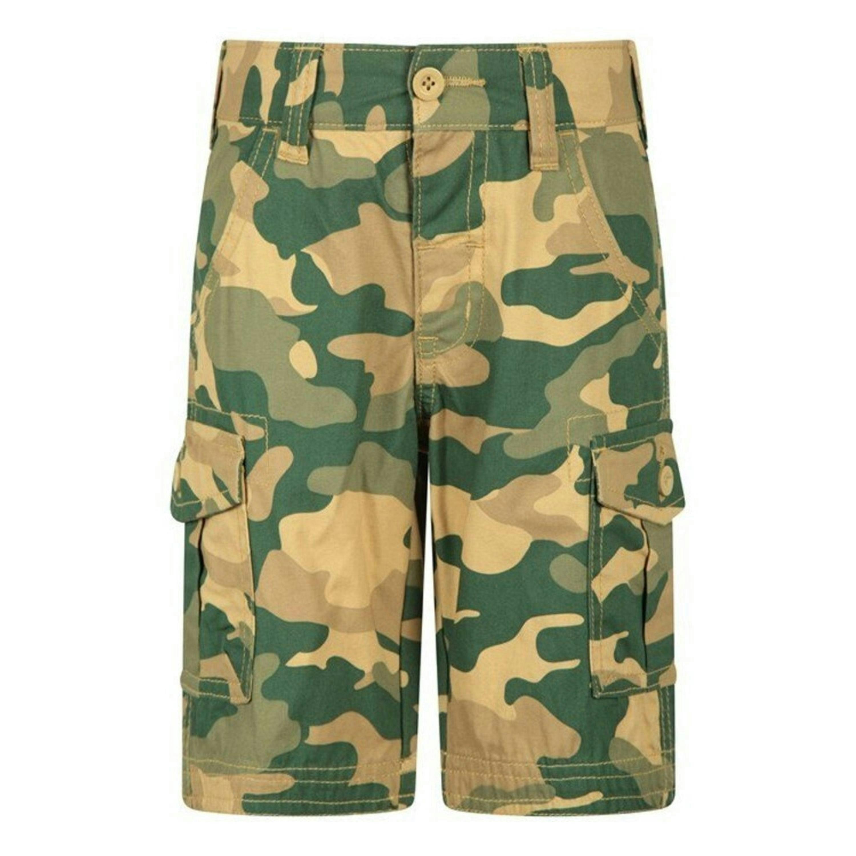Mountain Warehouse Childrens/Kids Camo Cargo Shorts , view 1 of 4