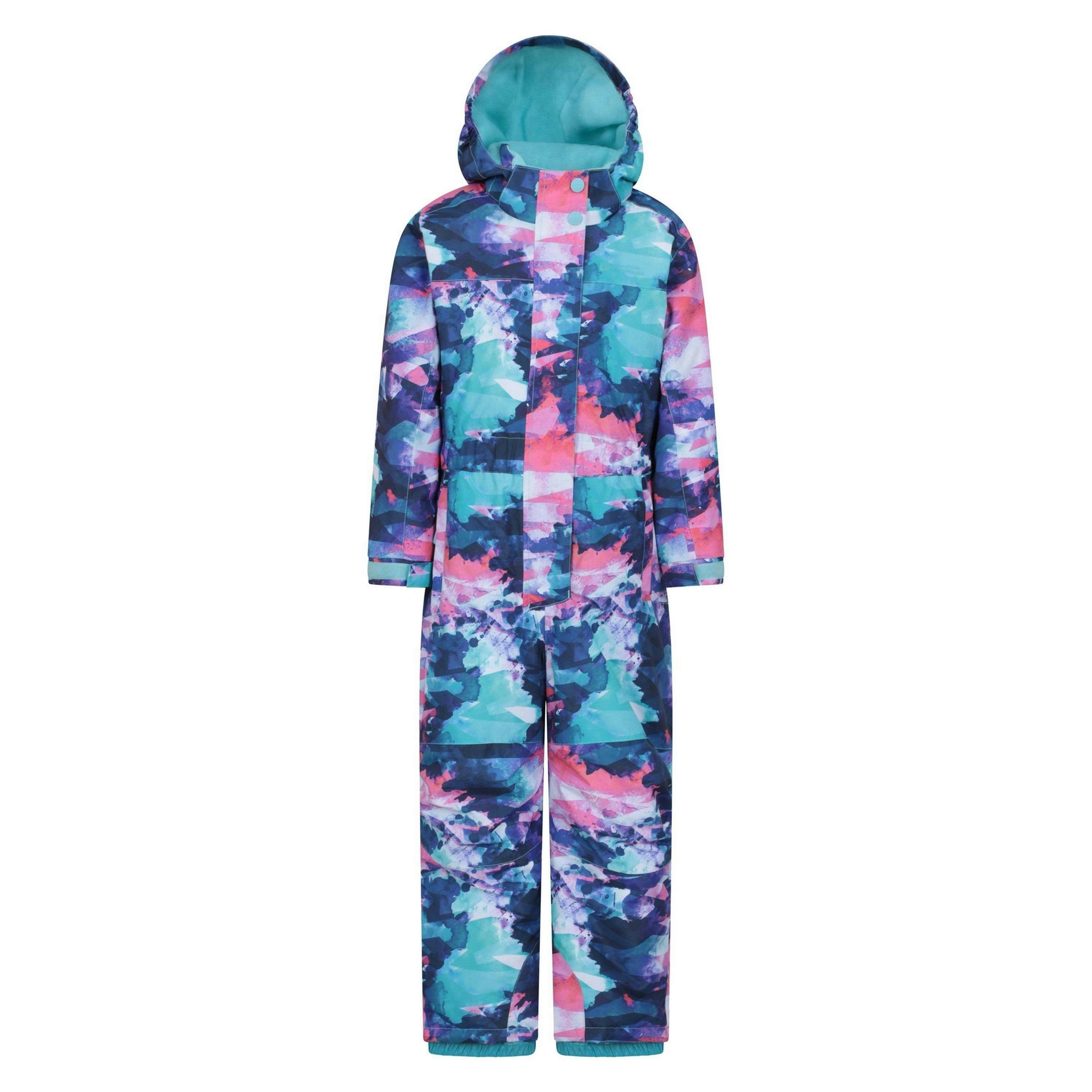 Mountain Warehouse Childrens/Kids Cloud Print Waterproof All In One Snowsuit , view 1 of 4