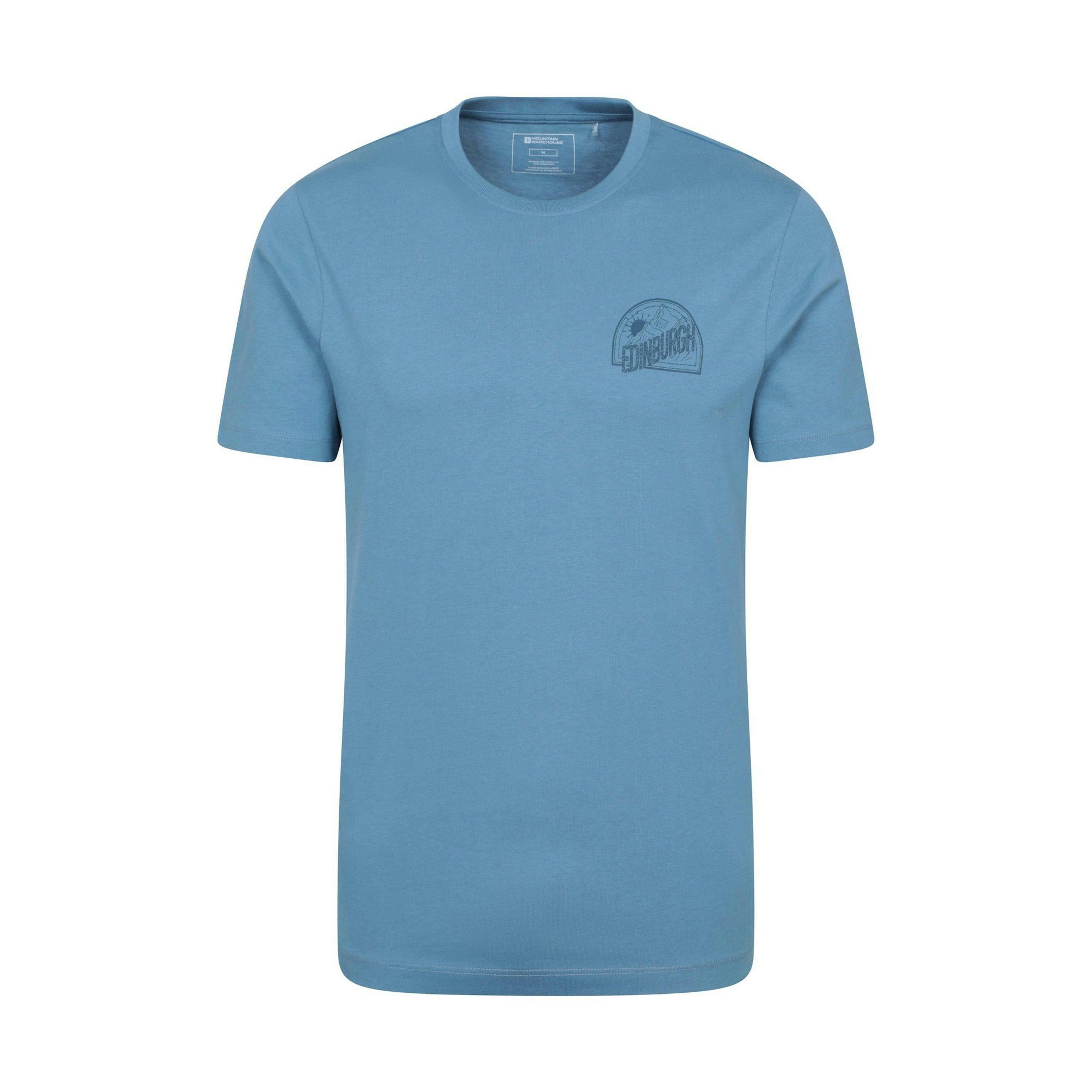 Mountain Warehouse Mens Edinburgh Text Short-Sleeved T-Shirt , view 1 of 4