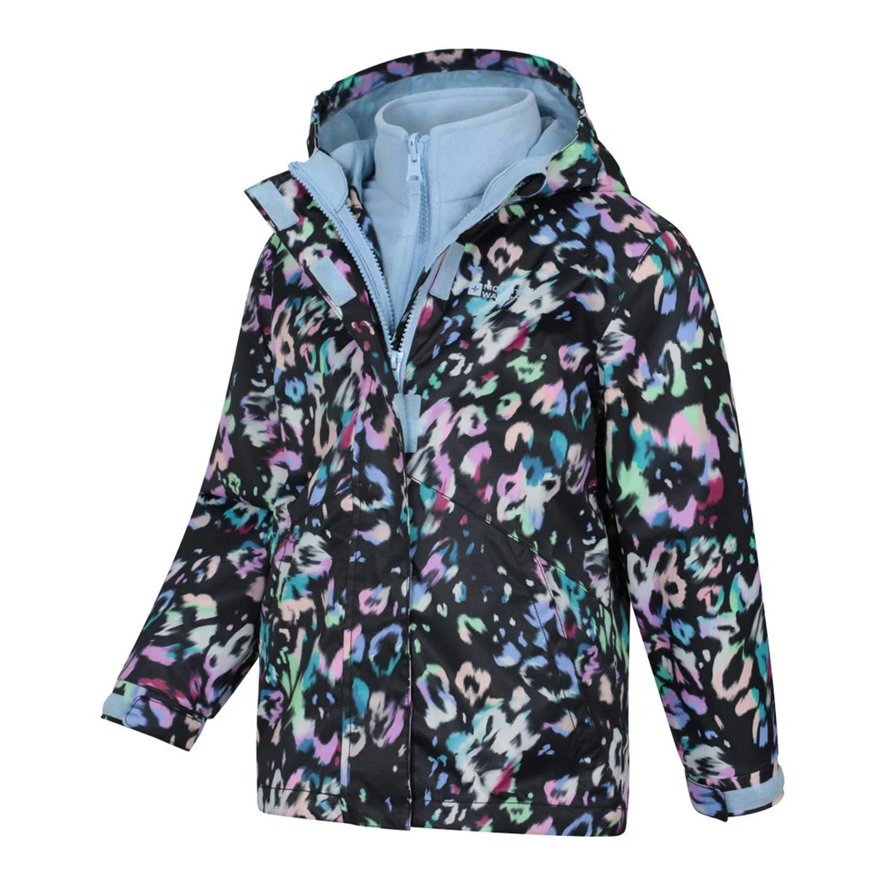 Mountain Warehouse Childrens/Kids Aries Printed 3 in 1 Jacket , view 3 of 4